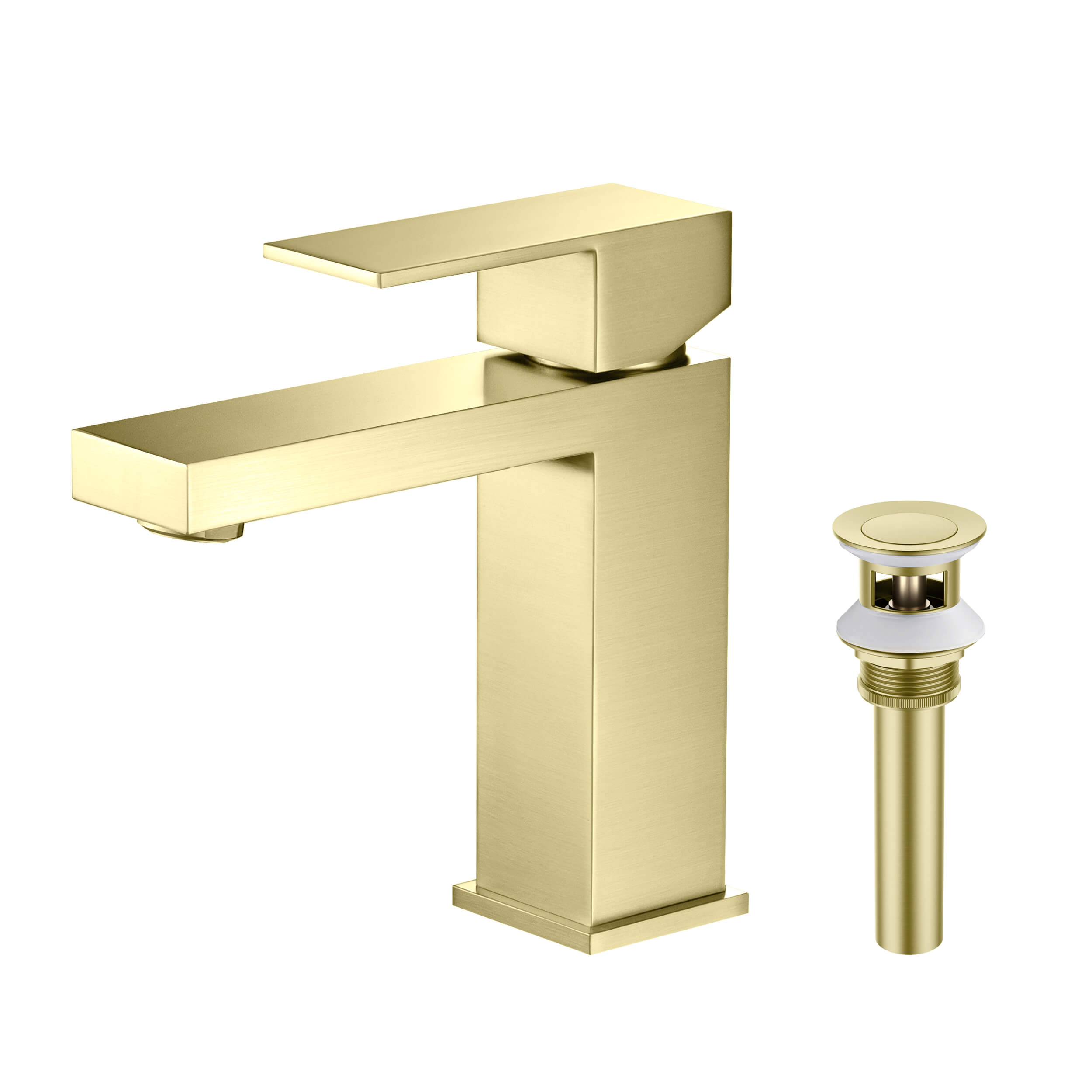 Single Handle Bathroom Vanity Sink Faucet with Pop Up Drain – F202