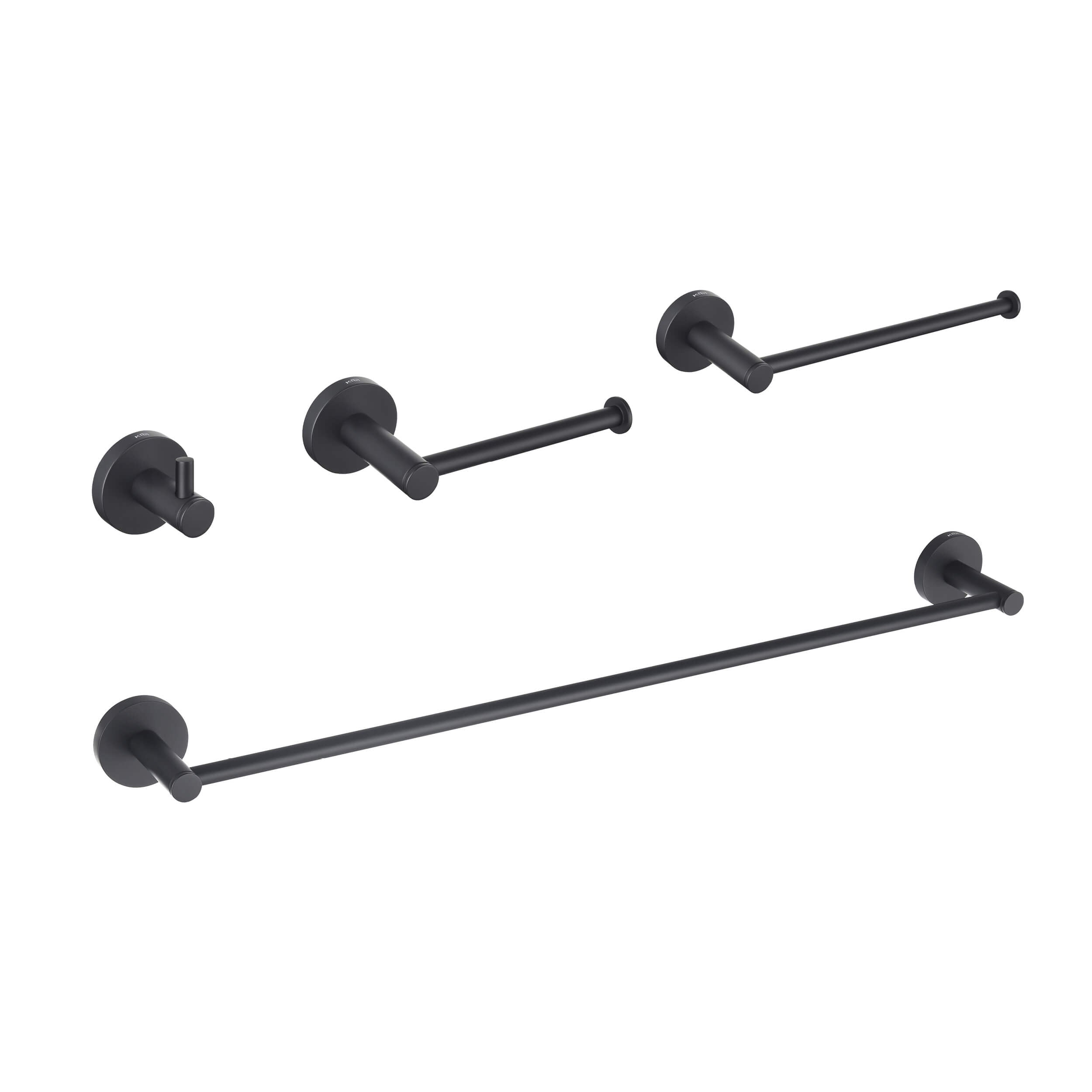 Circular 4-Piece Bathroom Hardware Set - C-KBA14-4