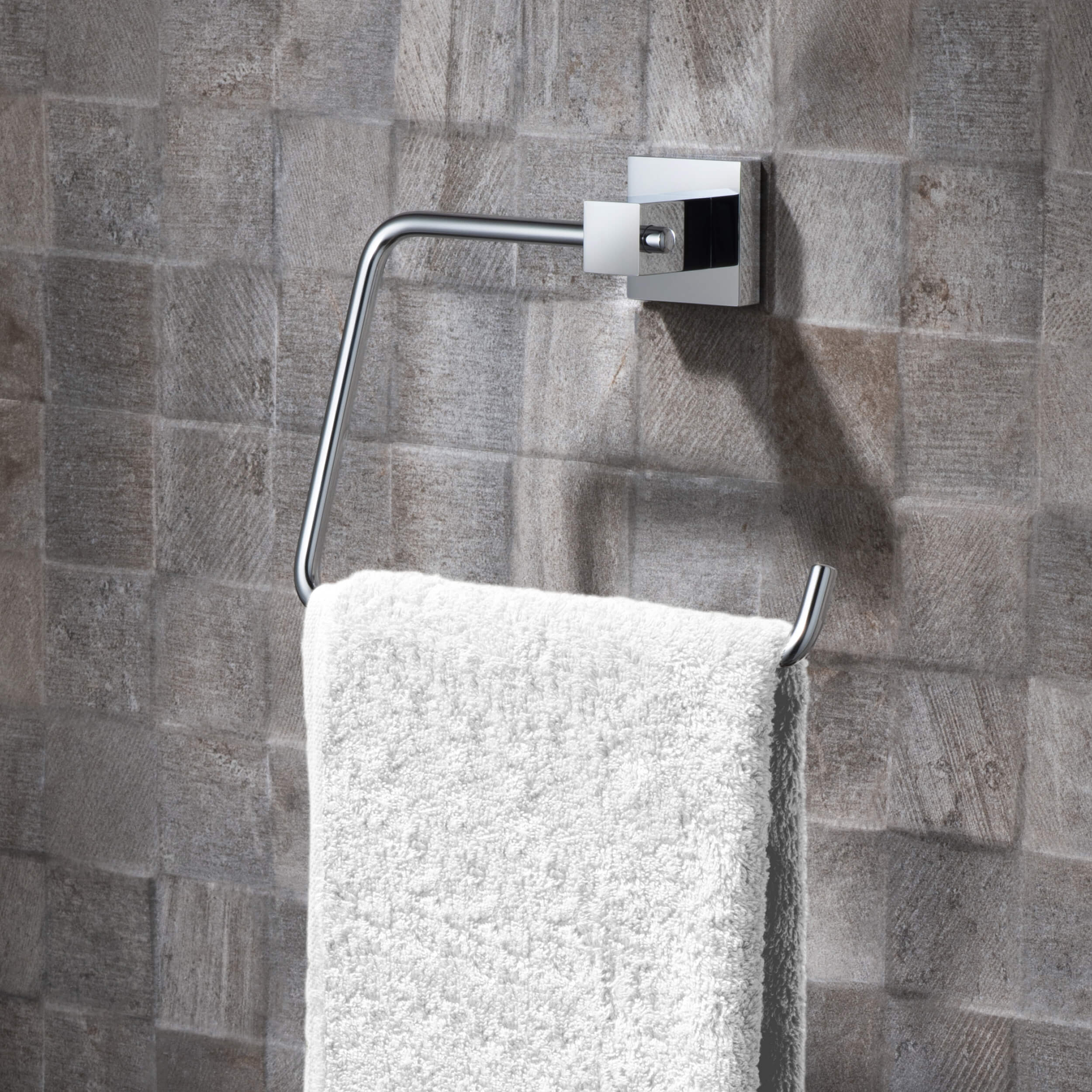 Cube 4-Piece Bathroom Hardware Set - C-KBA15-4-2