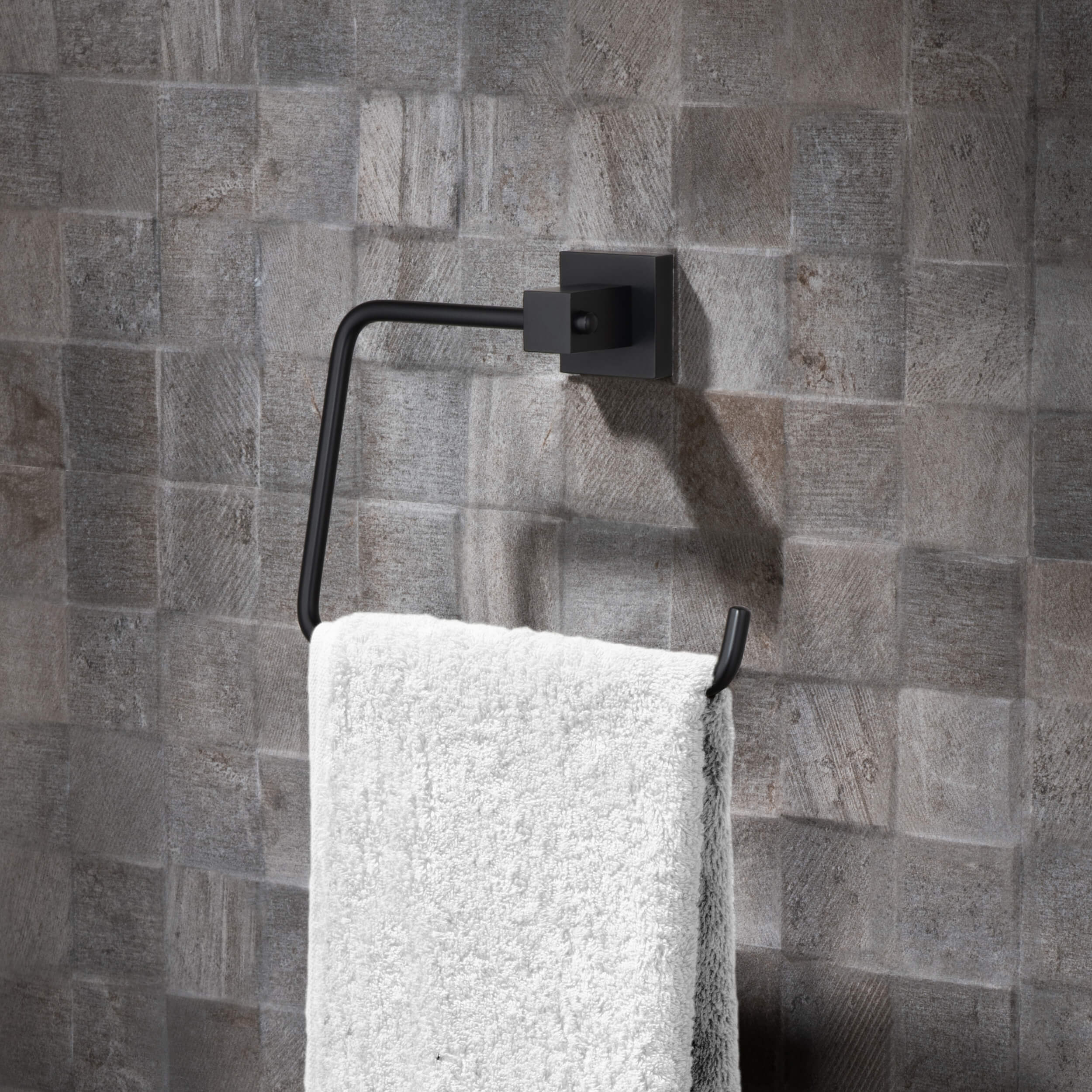 Cube 4-Piece Bathroom Hardware Set - C-KBA15-4-2