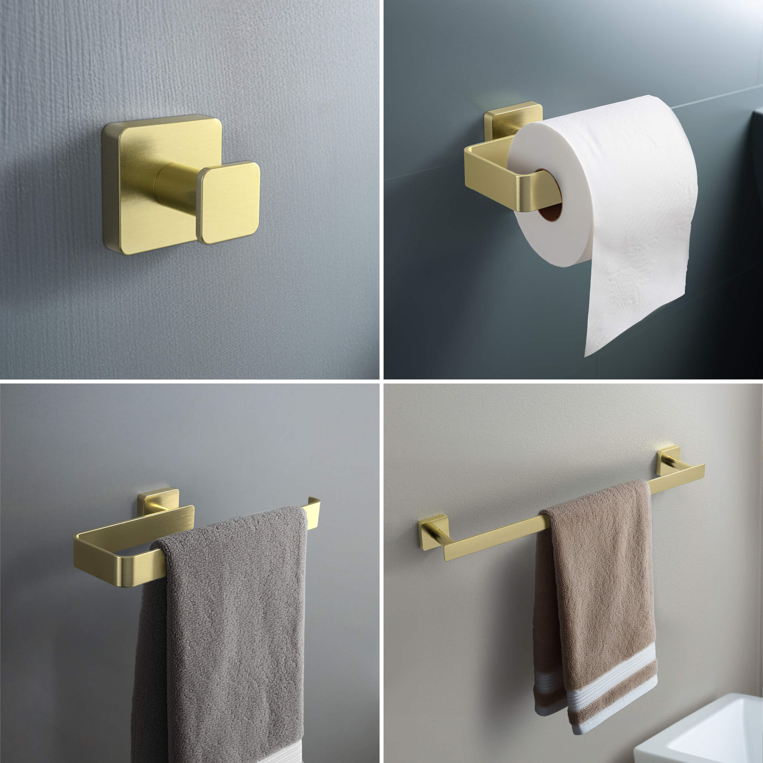 Blaze 4-Piece Bathroom Hardware Set - C-KBA16-4-2