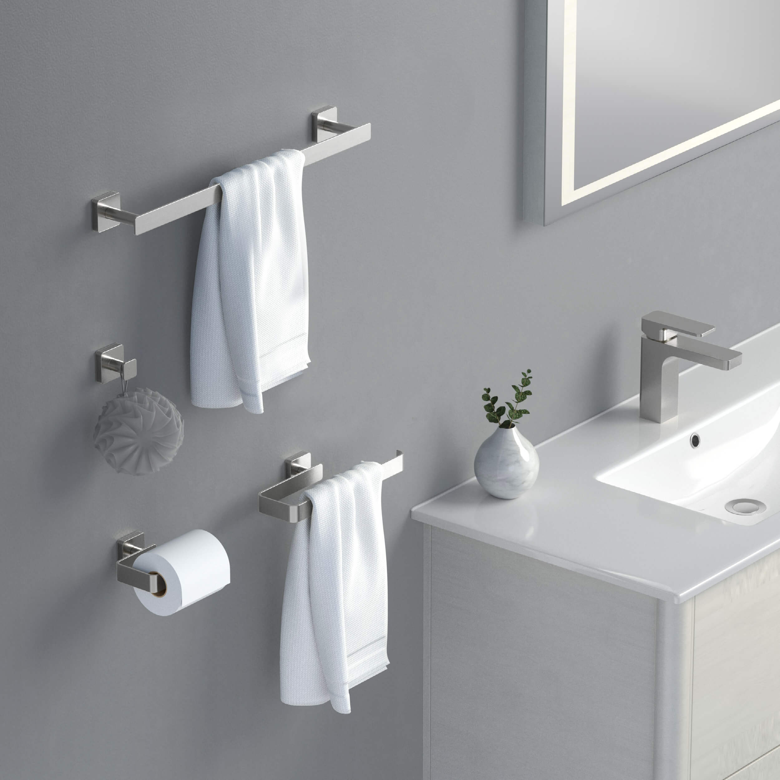 Blaze 4-Piece Bathroom Hardware Set - C-KBA16-4-2