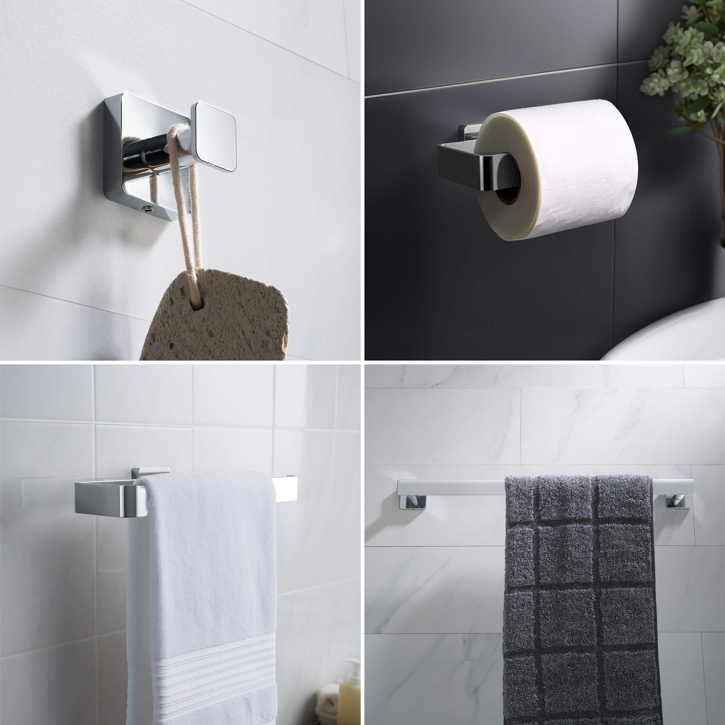Blaze 4-Piece Bathroom Hardware Set - C-KBA16-4-2