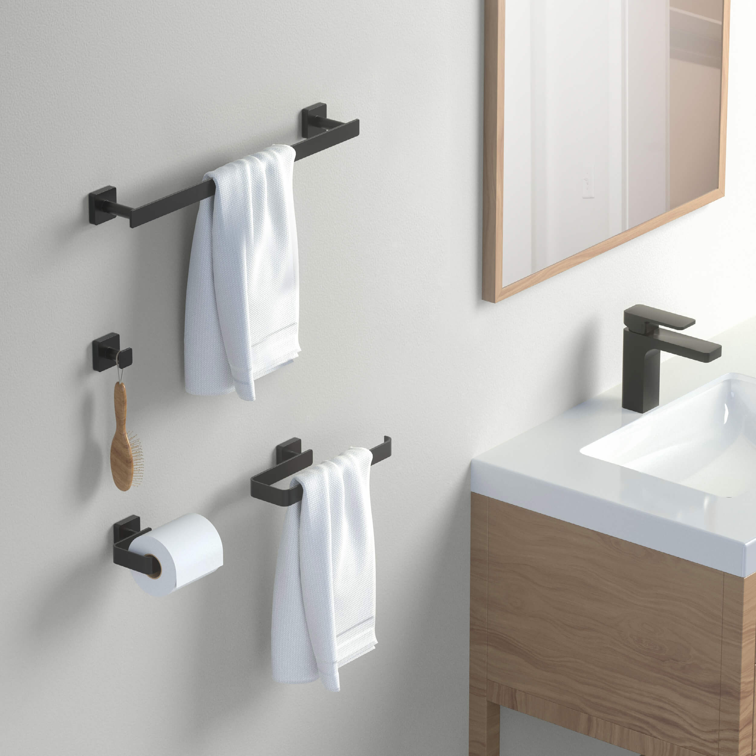 Blaze 4-Piece Bathroom Hardware Set - C-KBA16-4-2