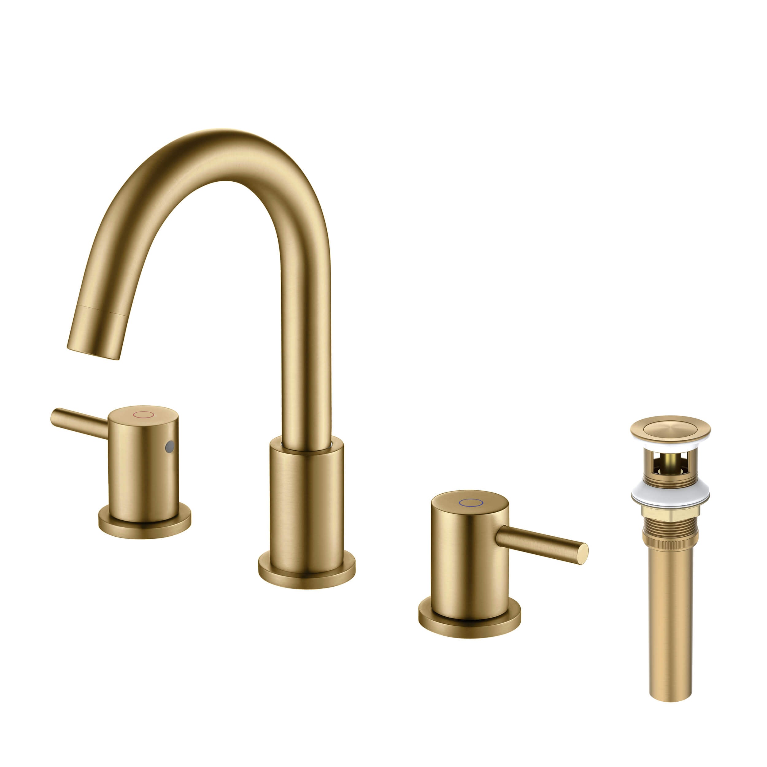 Circular 8″ Widespread Bathroom Sink Faucet with Drain Assembly – KBF1016
