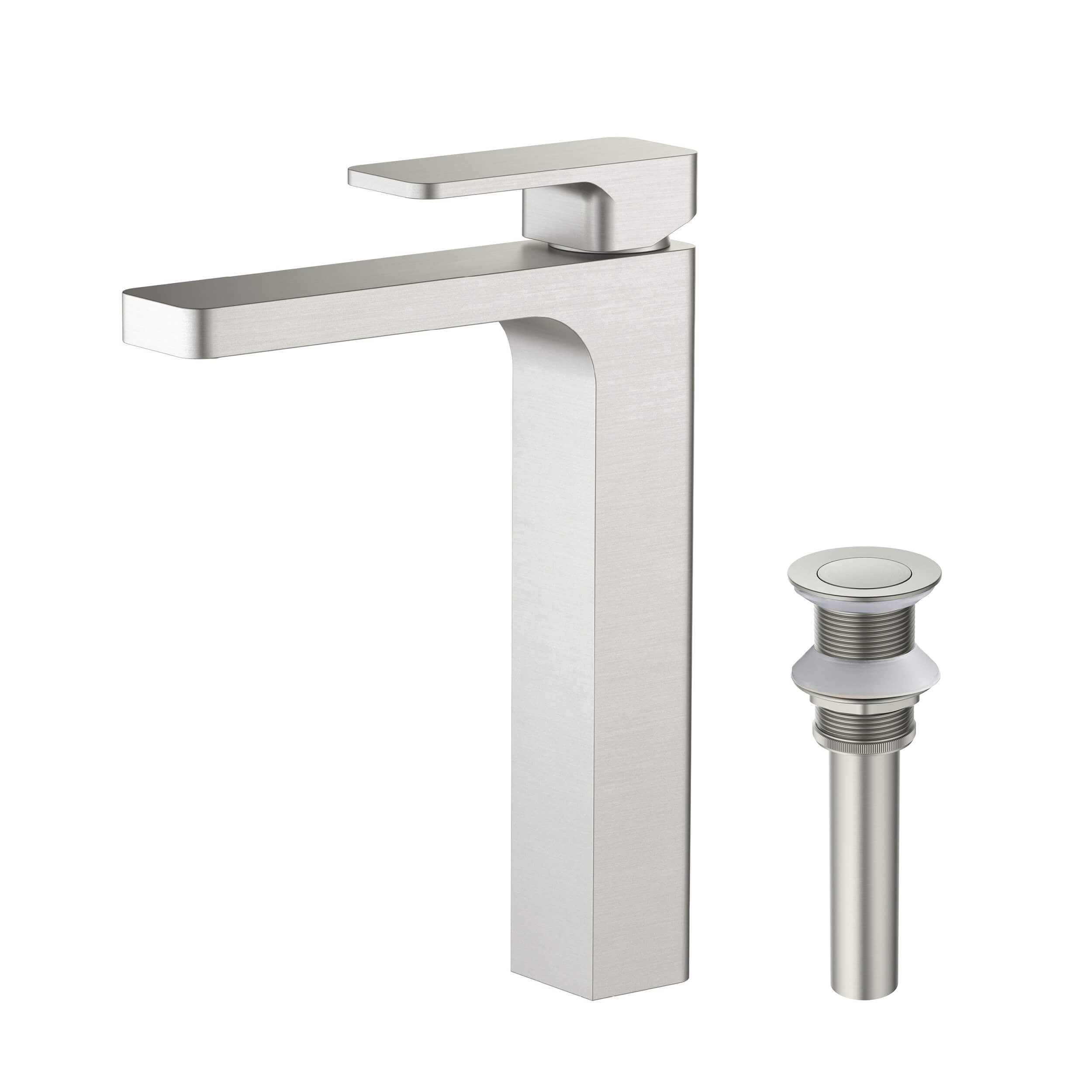 Blaze-T Single Handle Bathroom Vessel Sink Faucet with Pop Up Drain C-KBF1018-KPW101