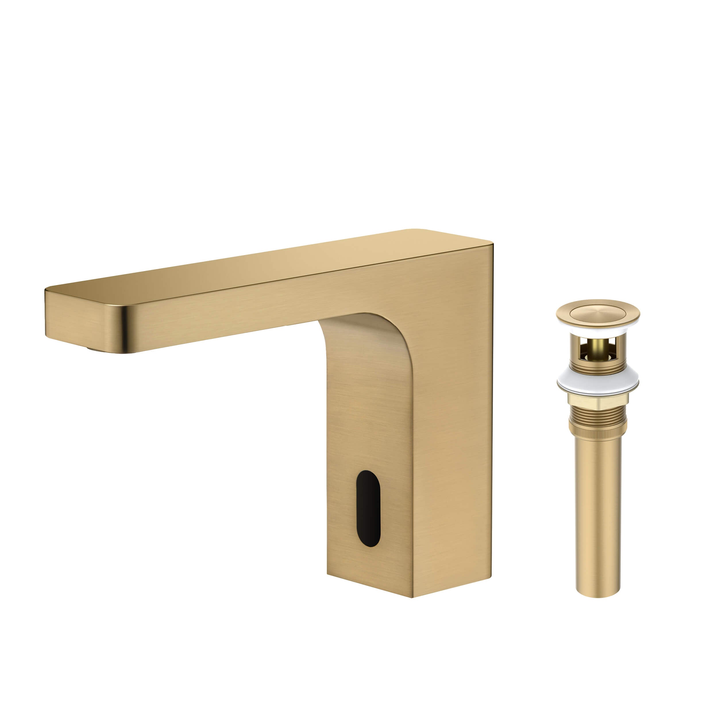 Blaze Touchless Bathroom Vanity Sink Faucet with Pop-Up Drain — Plug-In or Battery Powered - C-KBF1030