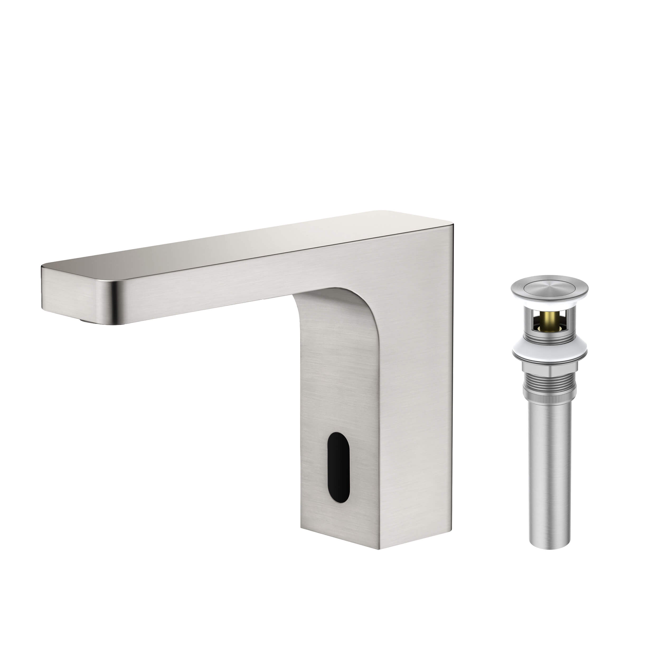 Blaze Touchless Bathroom Vanity Sink Faucet with Pop-Up Drain — Plug-In or Battery Powered - C-KBF1030