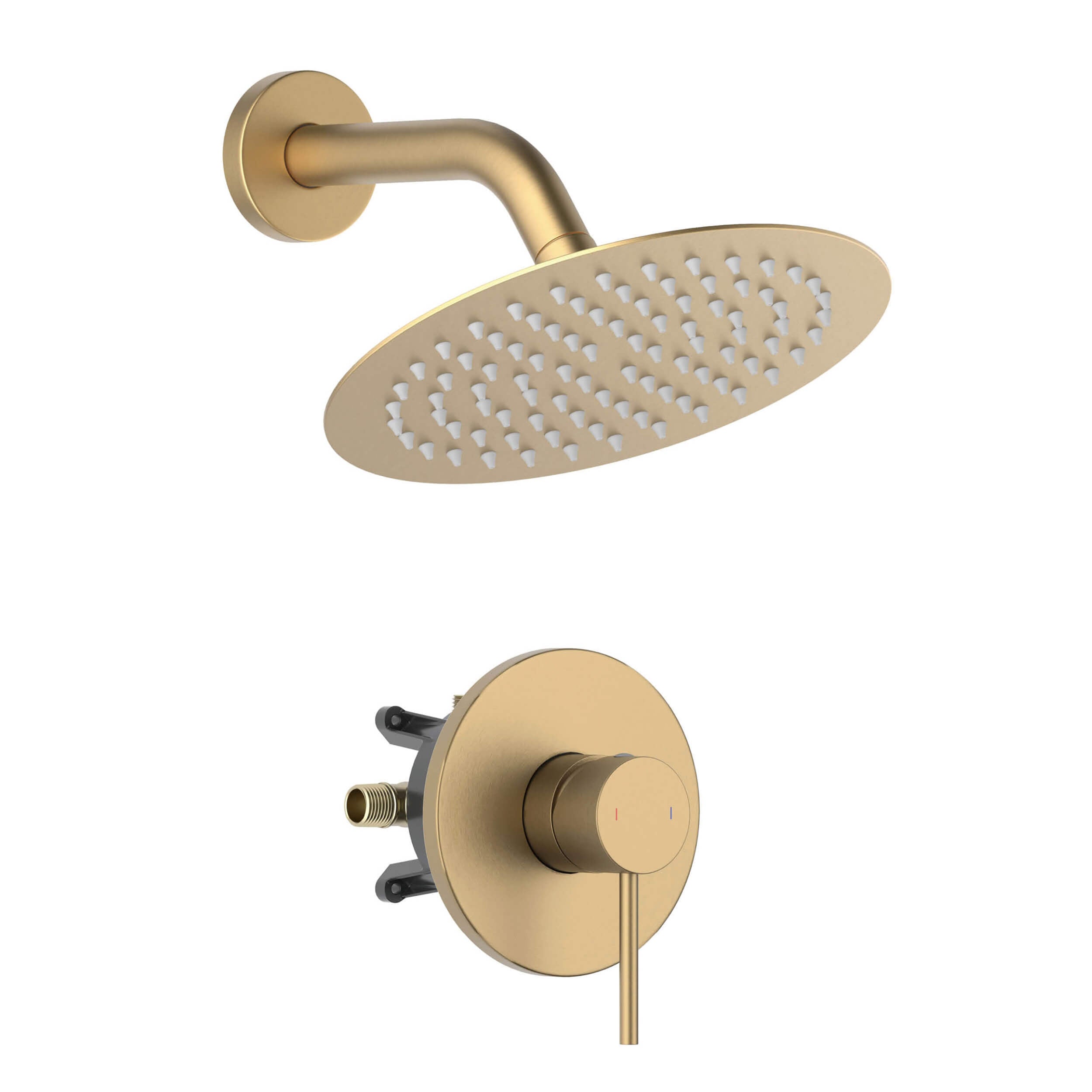 Circular Single Function Pressure Balanced Complete Shower Faucet Set - KSF4015