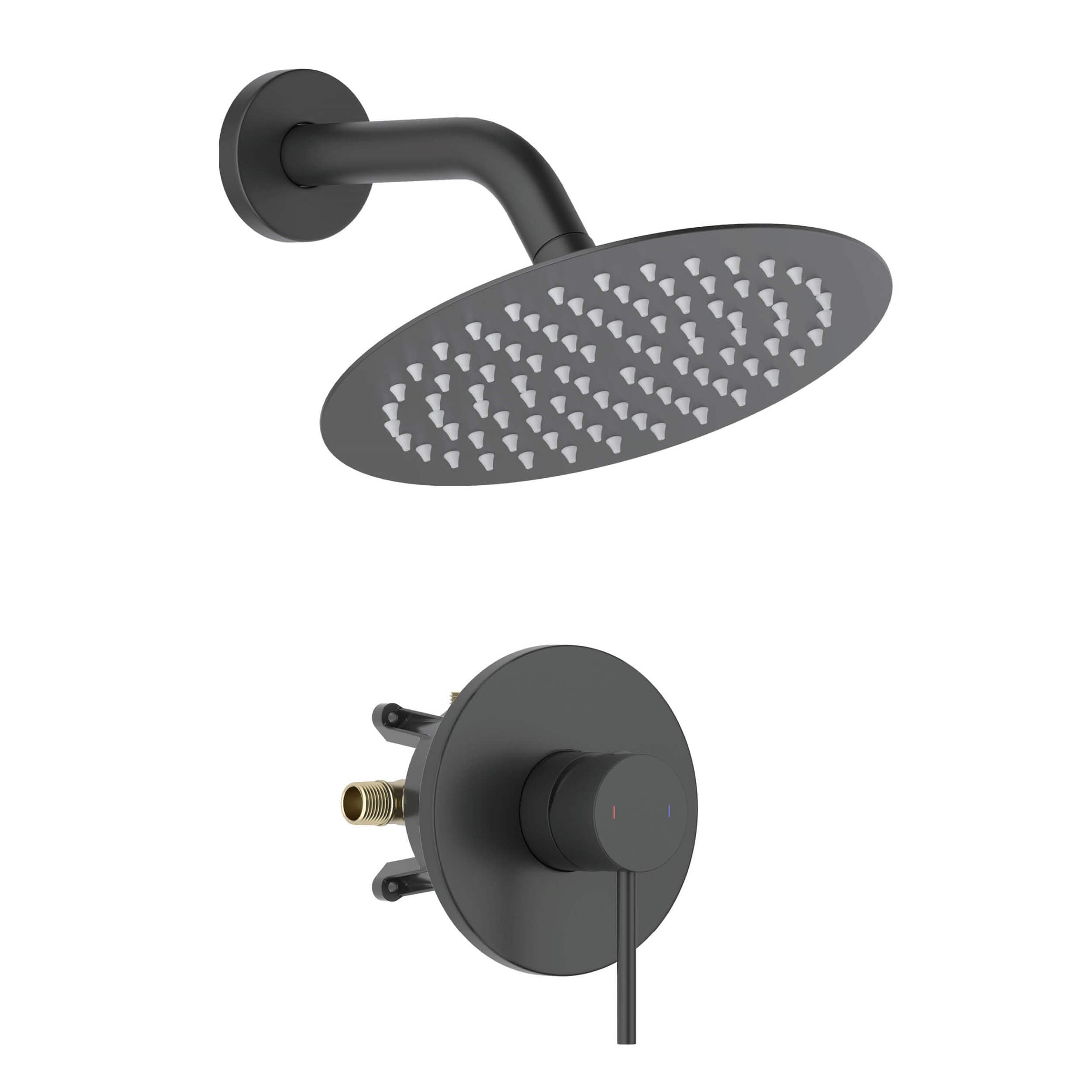 Circular Single Function Pressure Balanced Complete Shower Faucet Set - KSF4015