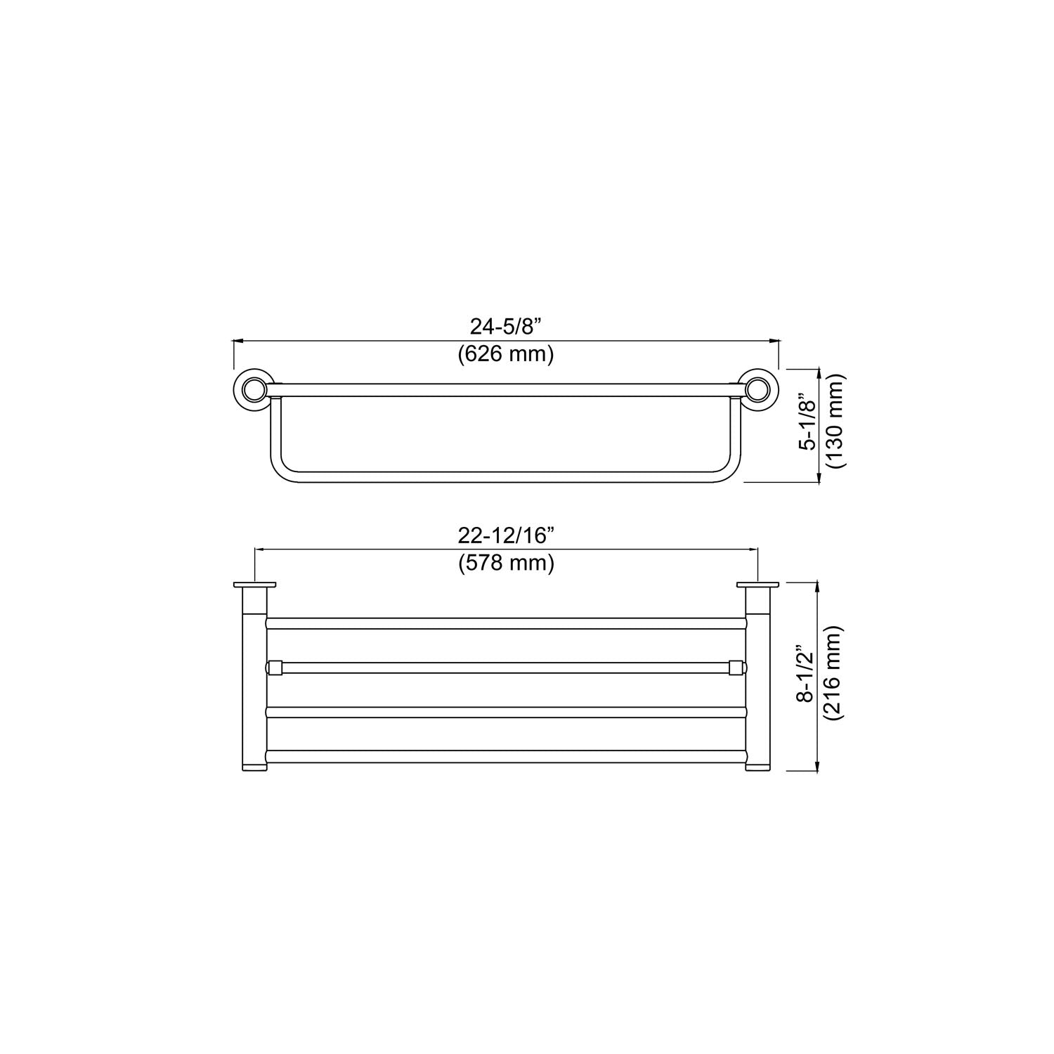 Bathroom Hardware Accessory Wall Mounted Towel Rack KBA1105