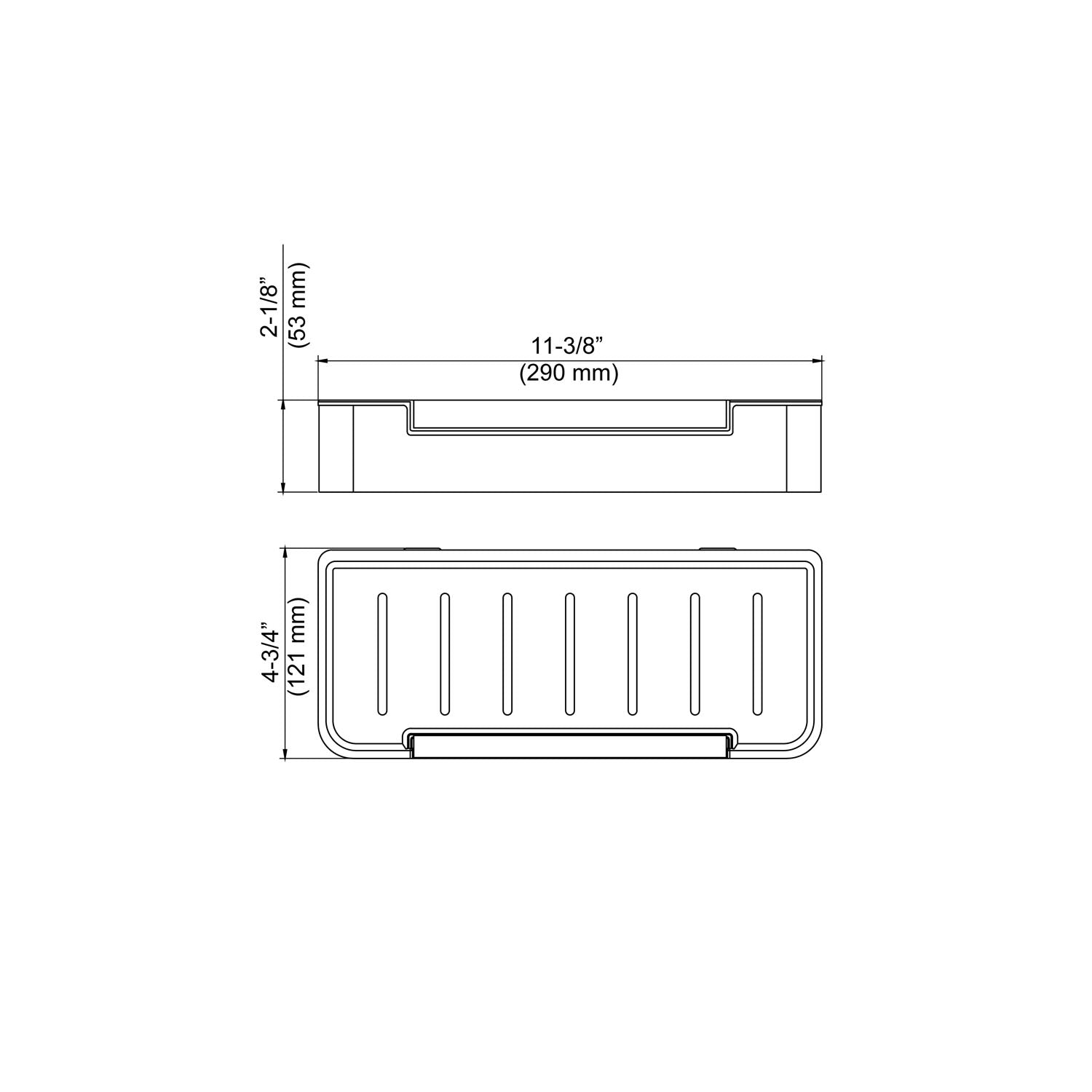 Chrome Bathroom Hardware Accessory Wall Mounted Shower Basket KBA1205