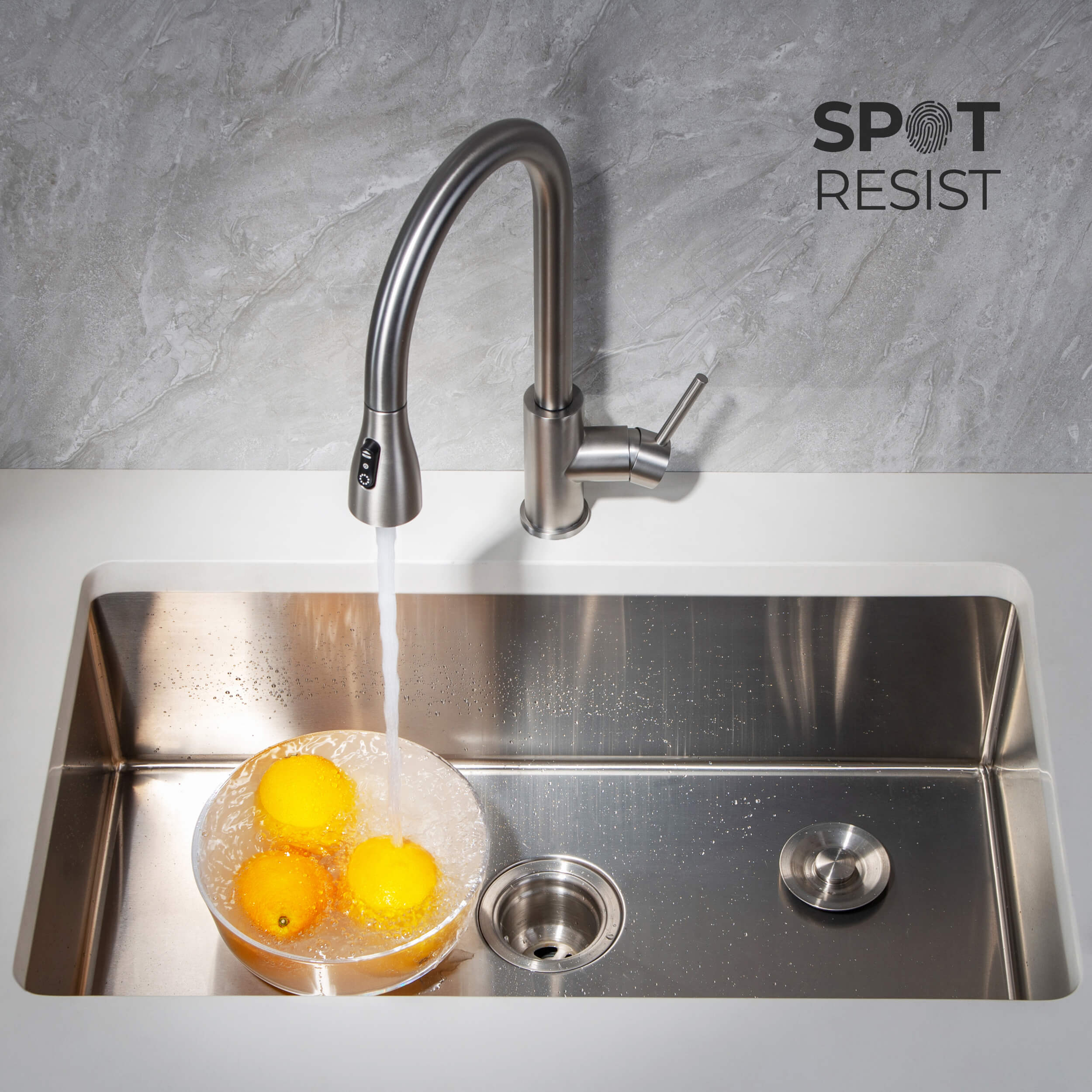 Single Handle Pull Down Kitchen Faucet - F102