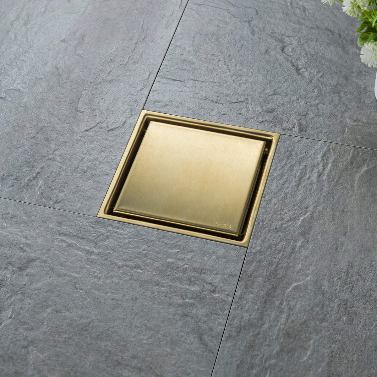 6 inch Square Reversible Tile-In Shower Drain - KFD0601