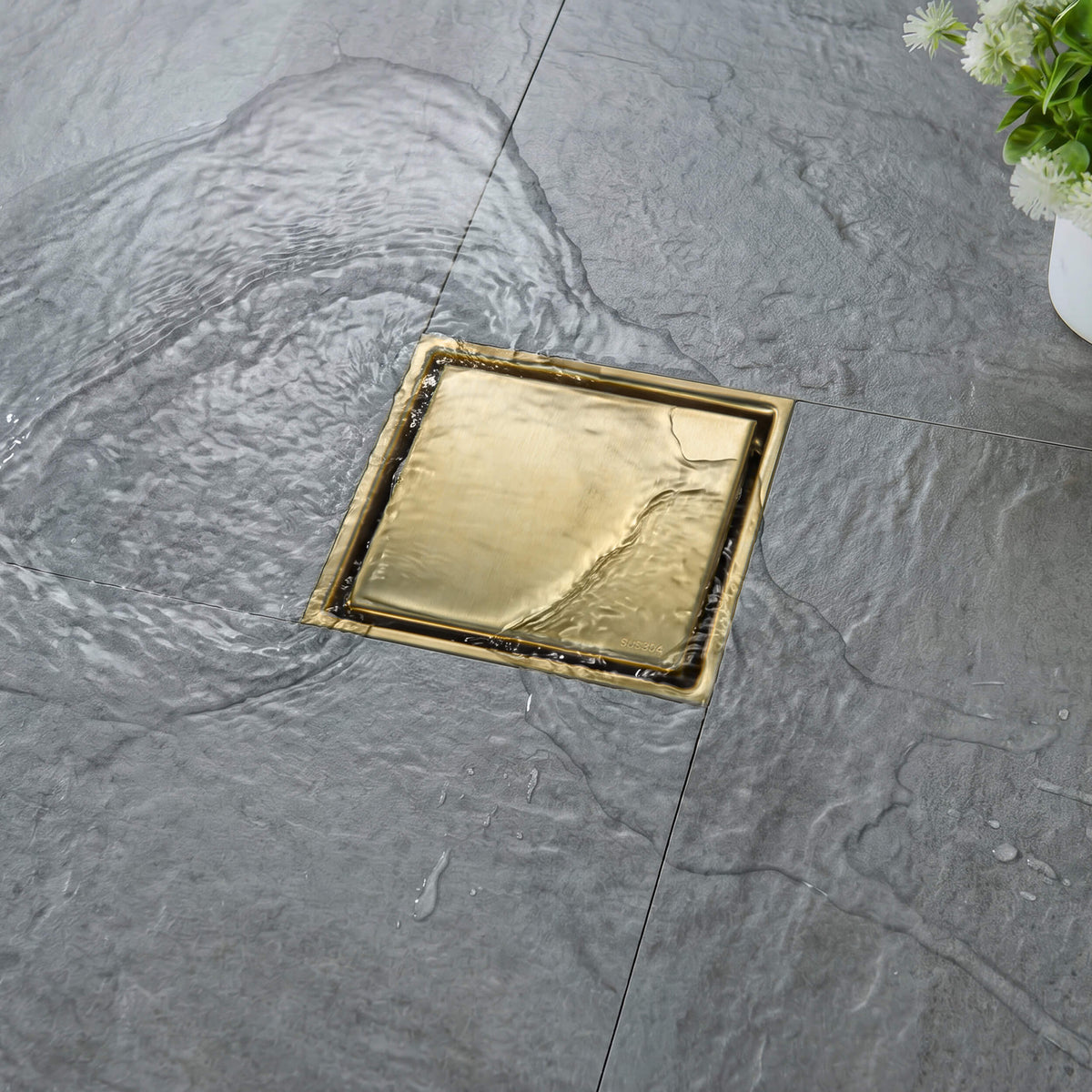 6 inch Square Reversible Tile-In Shower Drain - KFD0601