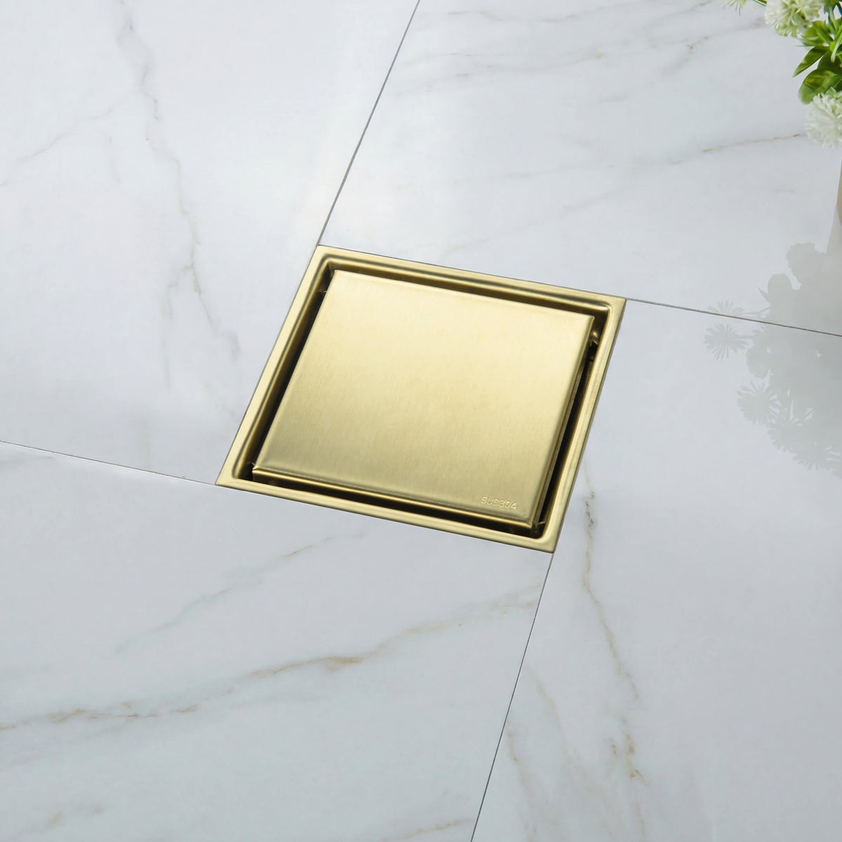 6 inch Square Reversible Tile-In Shower Drain - KFD0601
