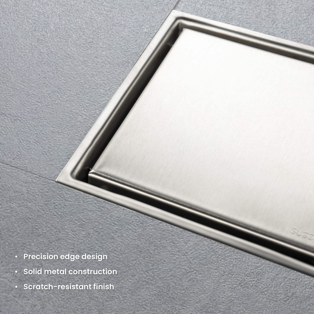 6 inch Square Reversible Tile-In Shower Drain - KFD0601
