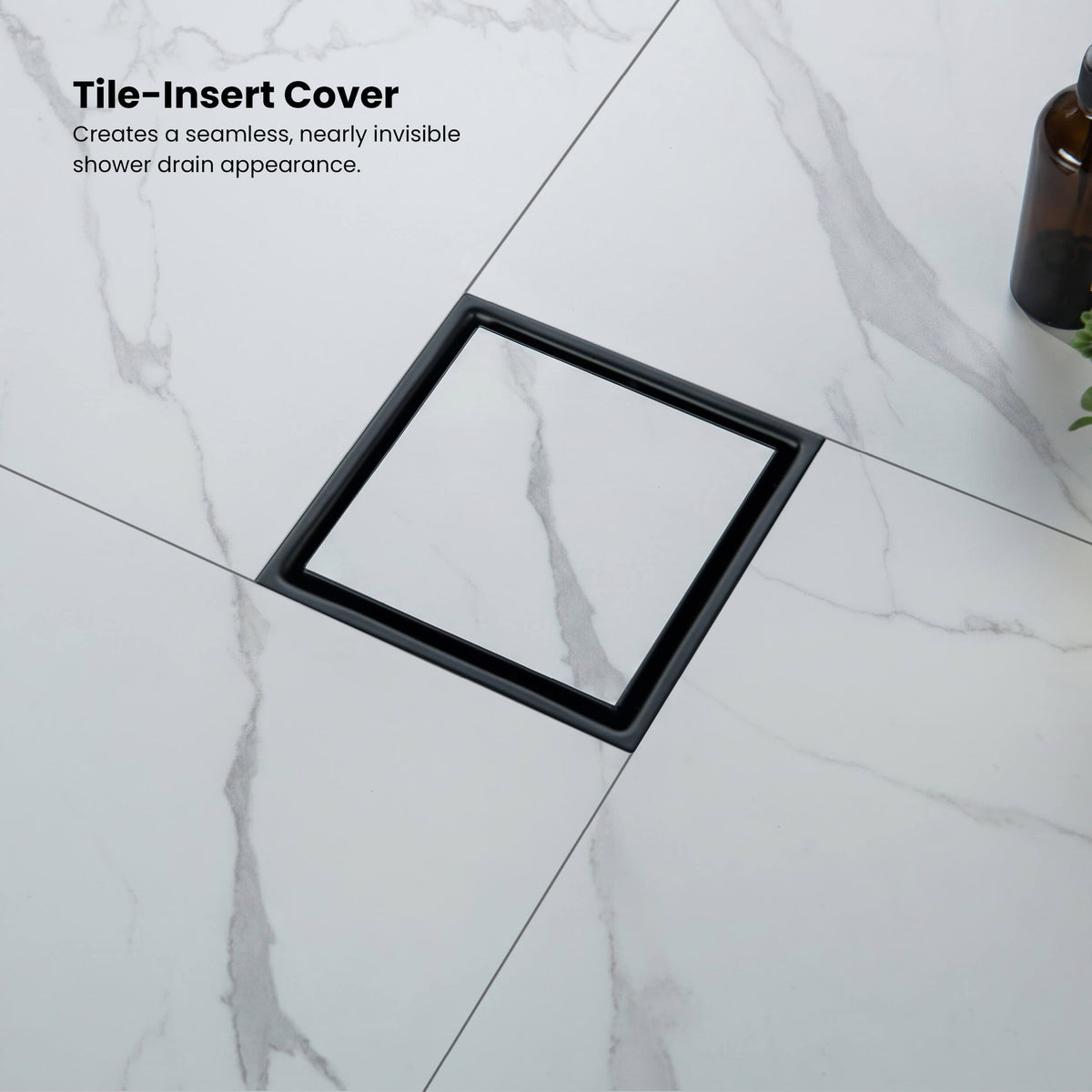 6 inch Square Reversible Tile-In Shower Drain - KFD0601