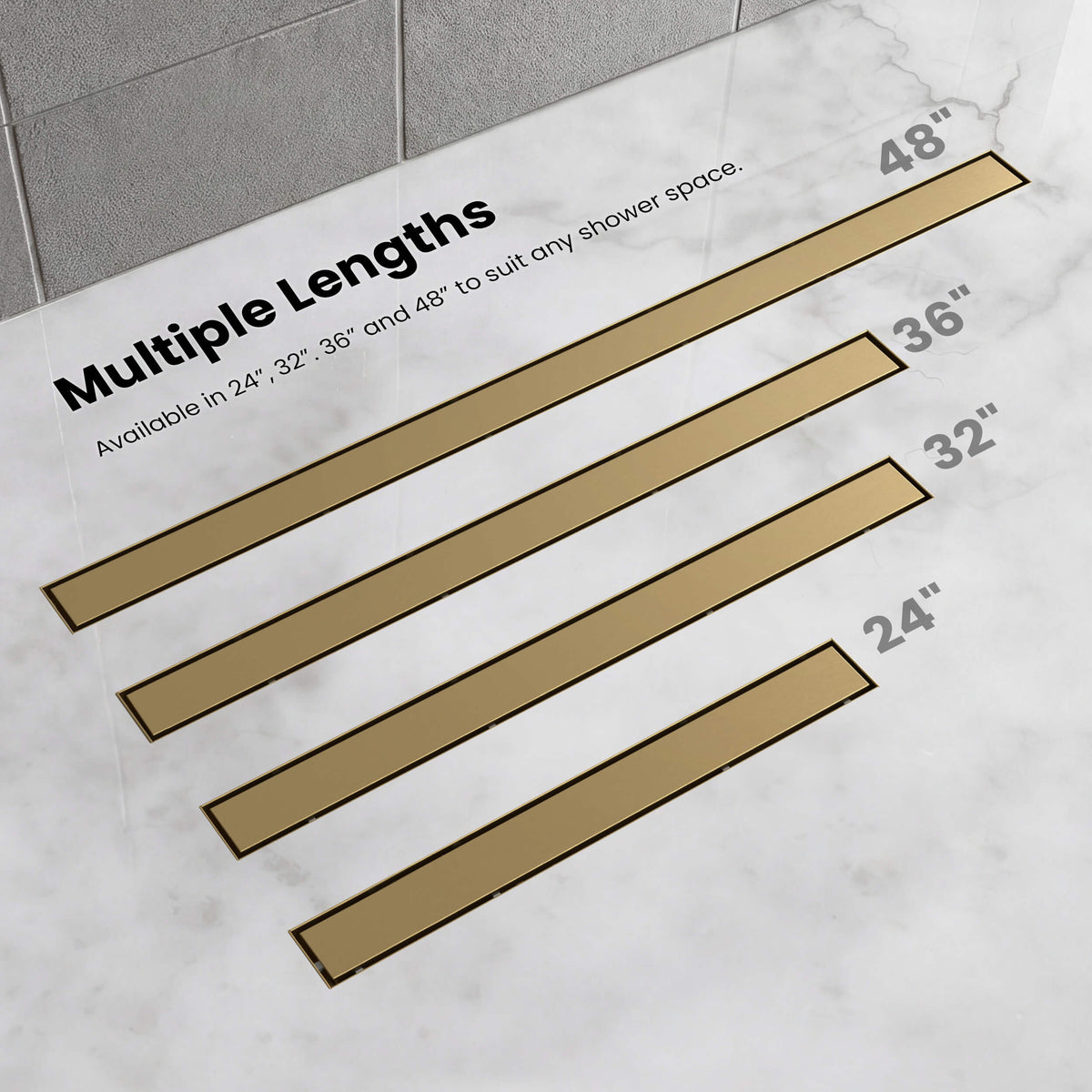 24 inch Tile-in Linear Shower Drain - KFD2401