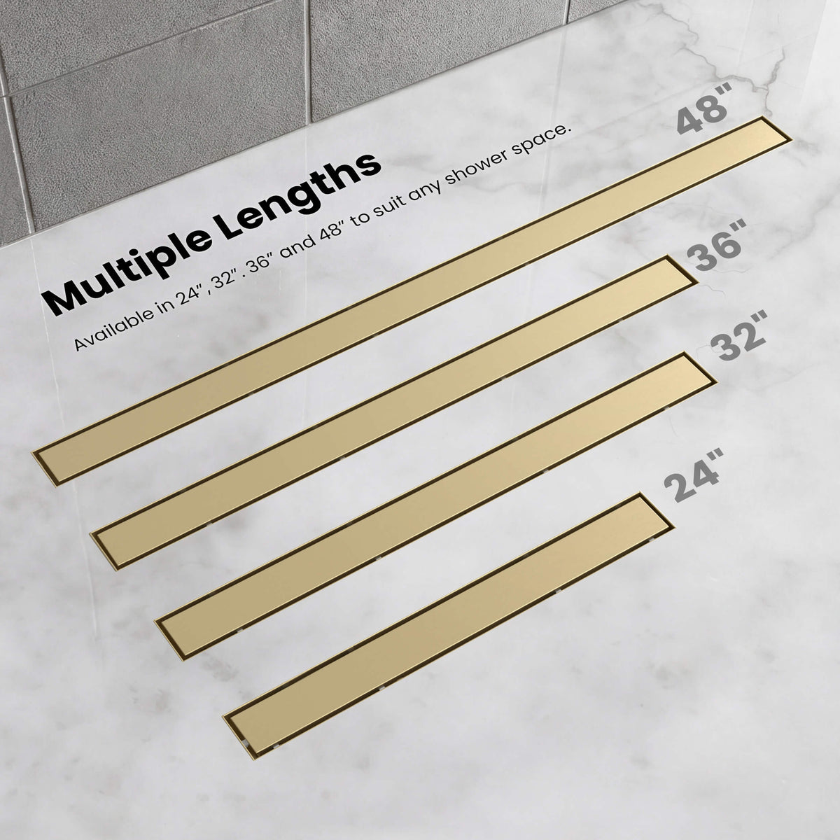 24 inch Tile-in Linear Shower Drain - KFD2401