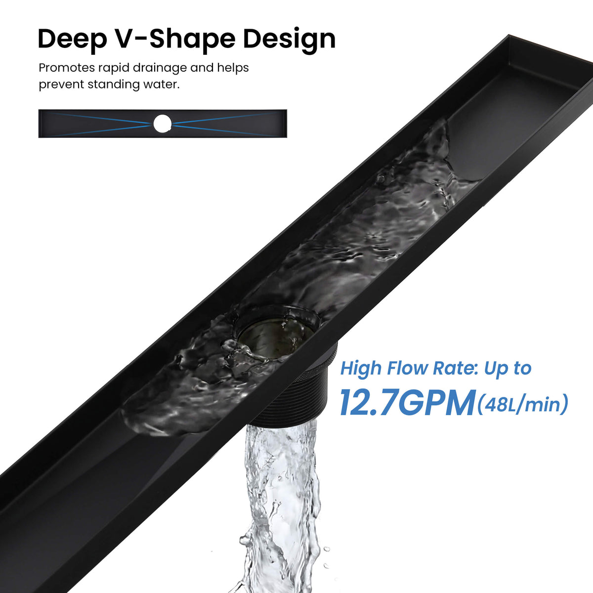 24 inch Tile-in Linear Shower Drain - KFD2401