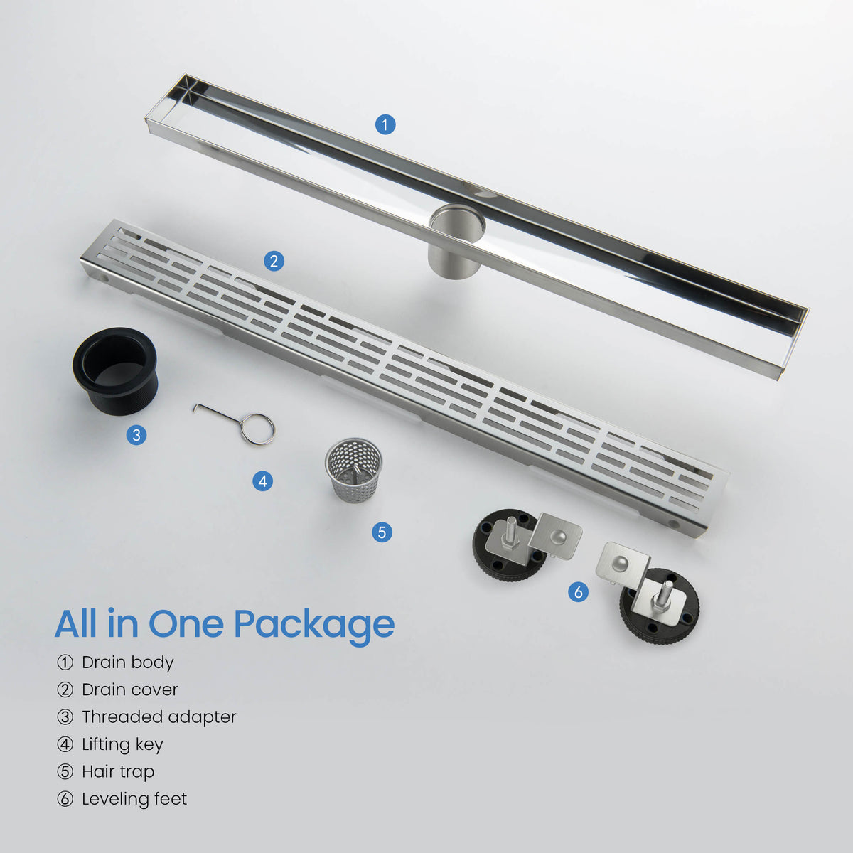 24 inch Linear Shower Drain - KFD2402