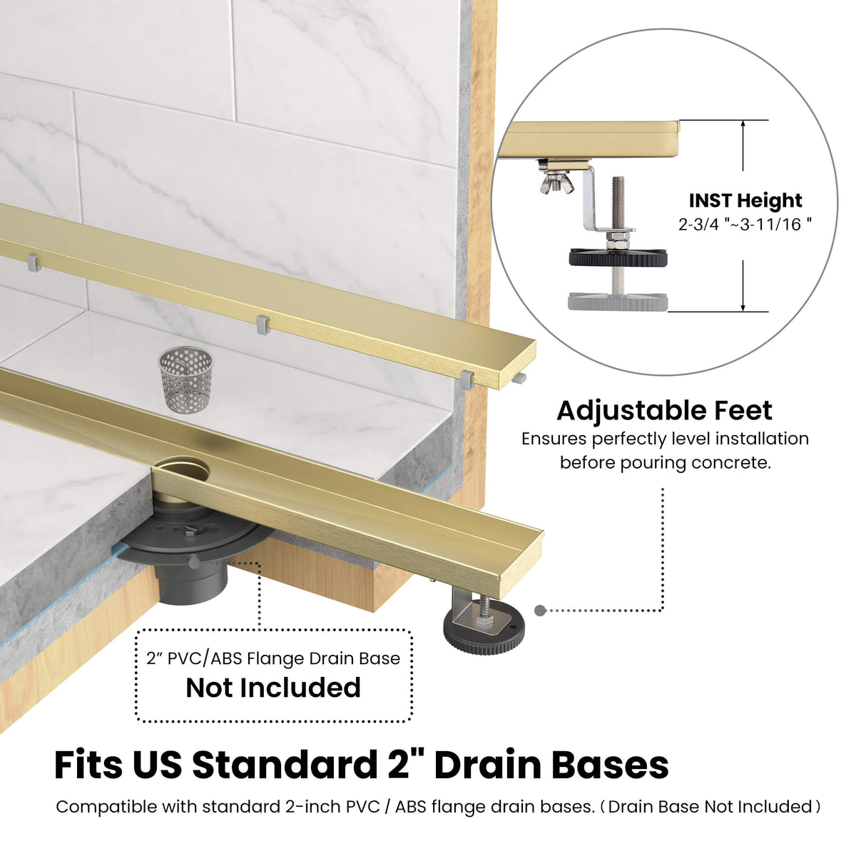 32 inch Tile-in Linear Shower Drain - KFD3201