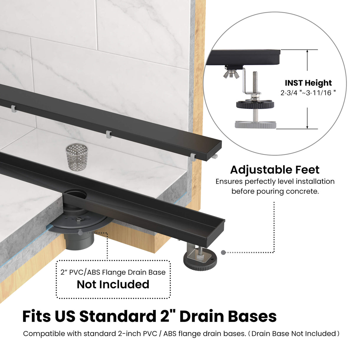 32 inch Tile-in Linear Shower Drain - KFD3201