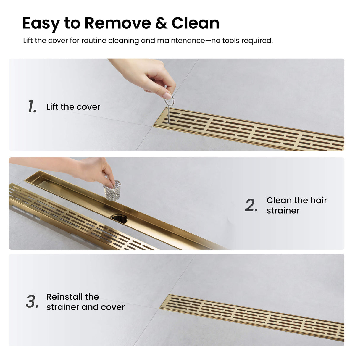 32 inch Linear Shower Drain - KFD3202