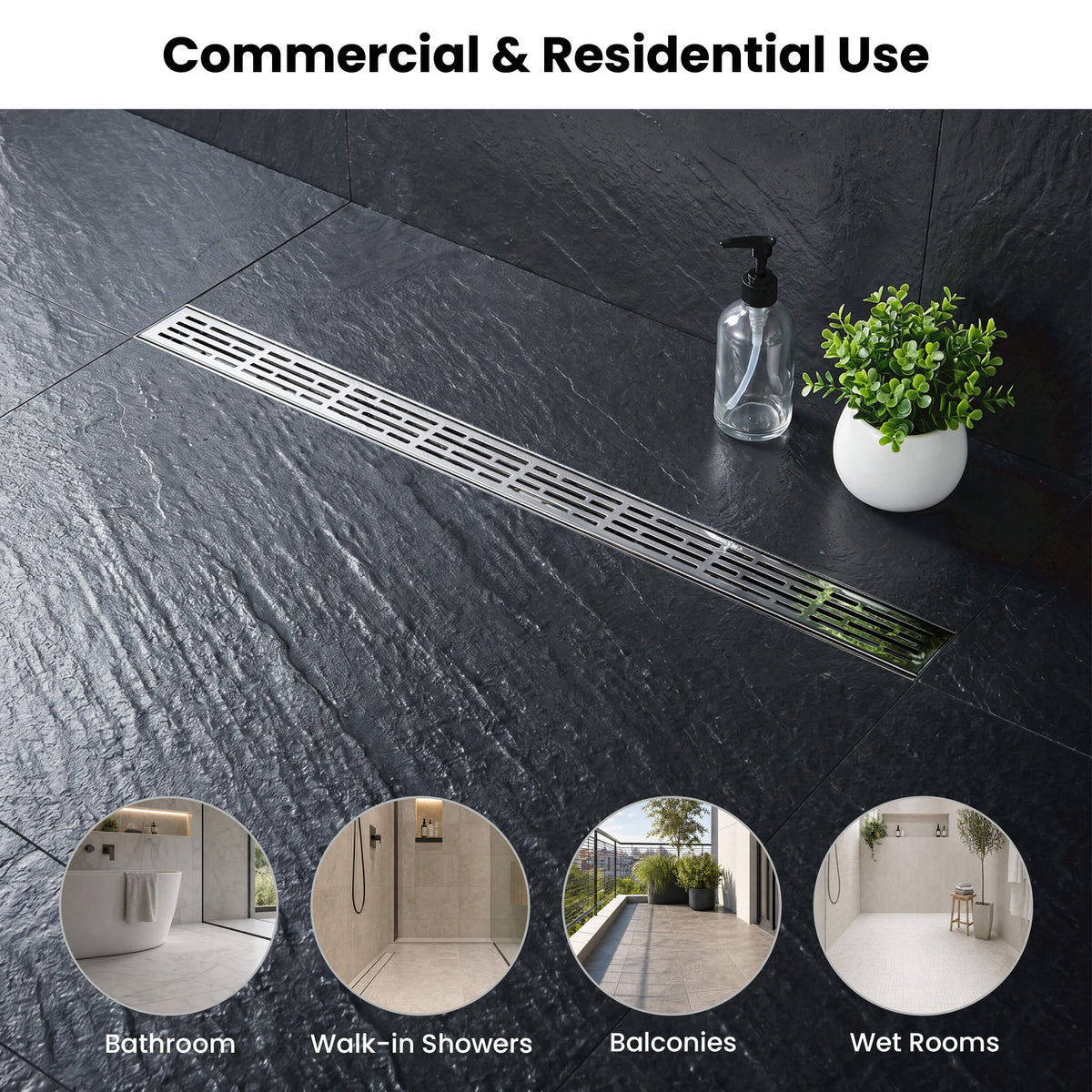 32 inch Linear Shower Drain - KFD3202