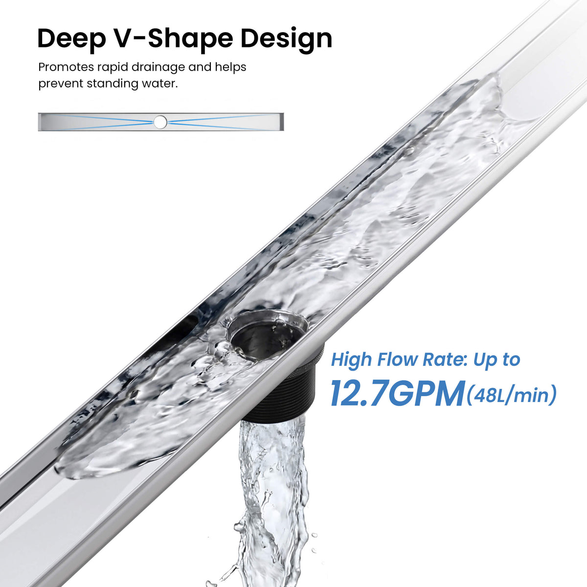 36 inch Tile-in Linear Shower Drain - KFD3601