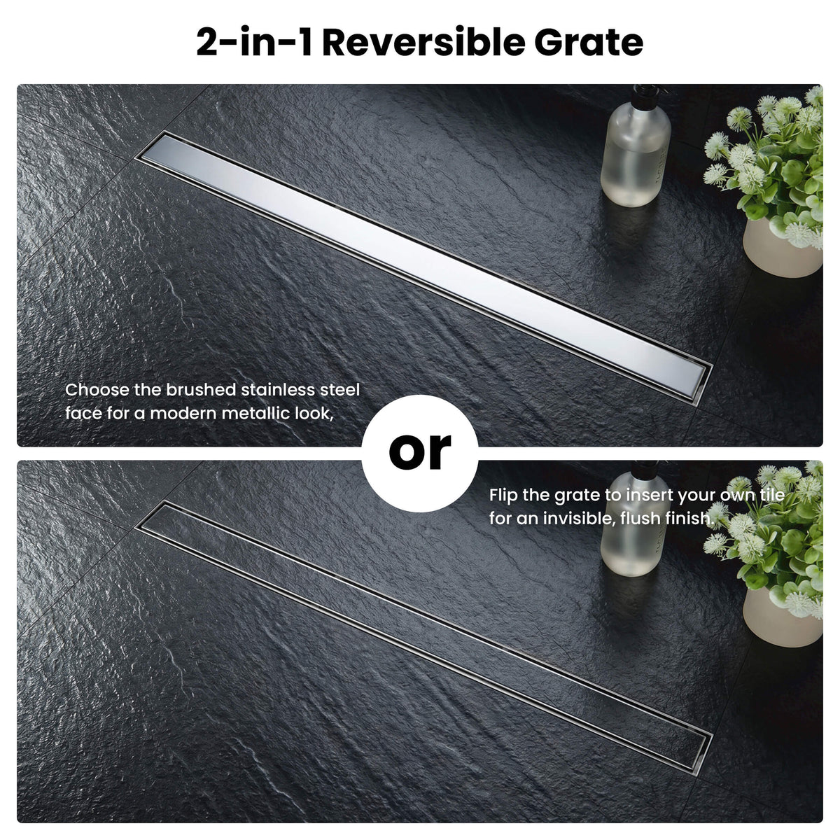 36 inch Tile-in Linear Shower Drain - KFD3601