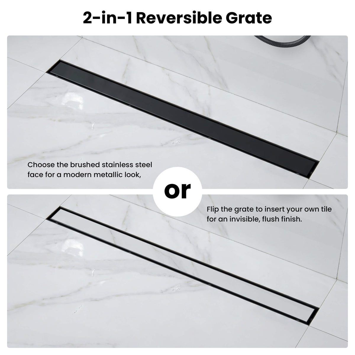 36 inch Tile-in Linear Shower Drain - KFD3601