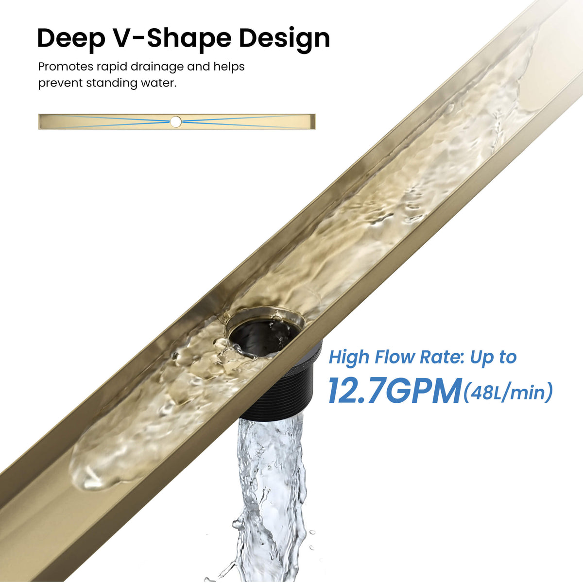 48 inch Tile-in Linear Shower Drain - KFD4801