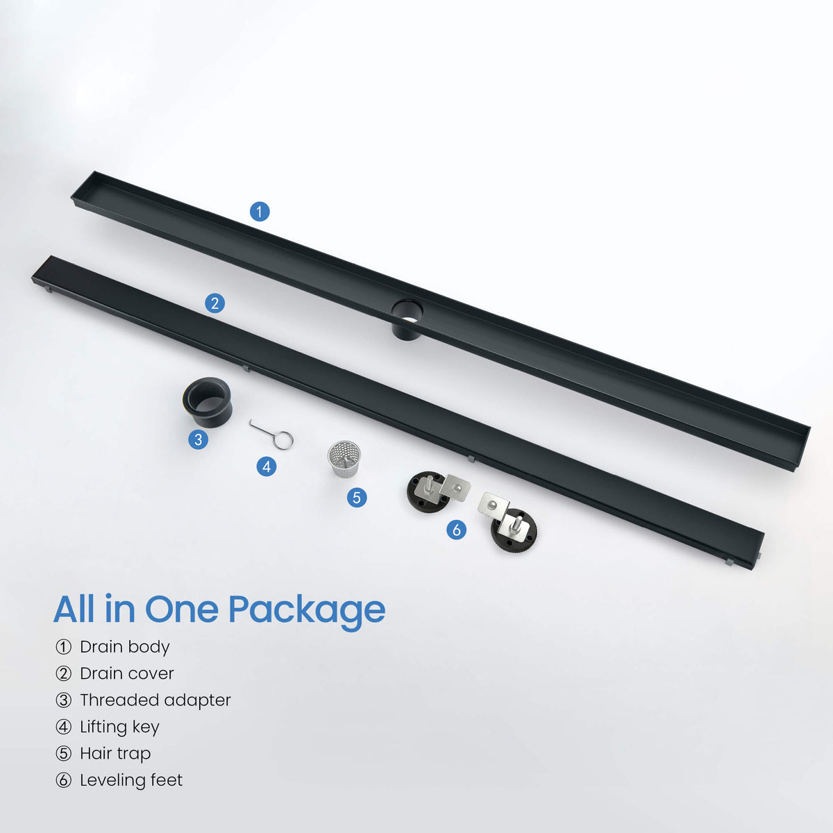 48 inch Tile-in Linear Shower Drain - KFD4801