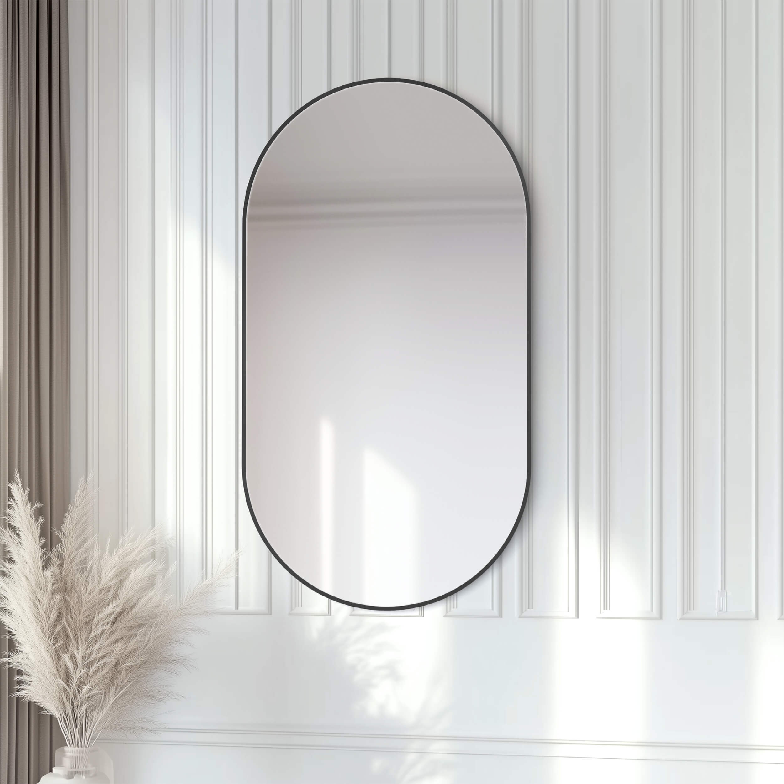 24" x 44" Shatterproof Wall Mount Metal Frame Mirror - FM4-2444