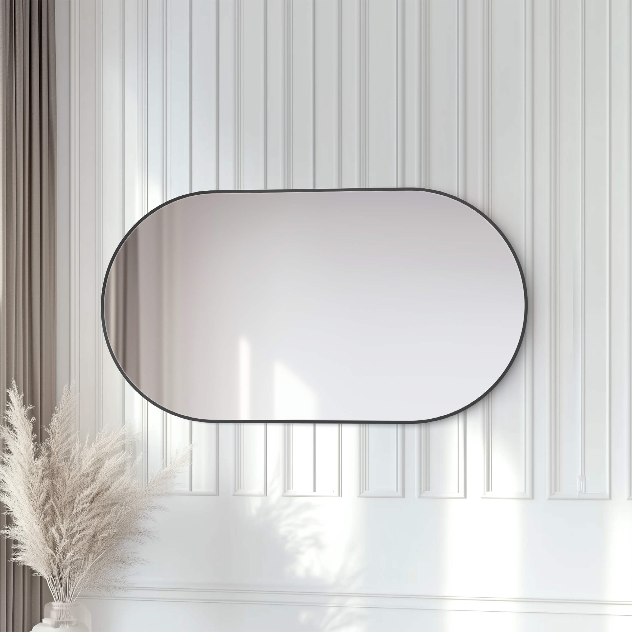 24" x 44" Shatterproof Wall Mount Metal Frame Mirror - FM4-2444