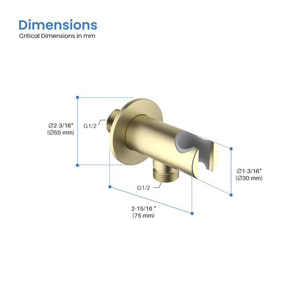 Circular Wall Mounted Handheld shower Holder - HSH102