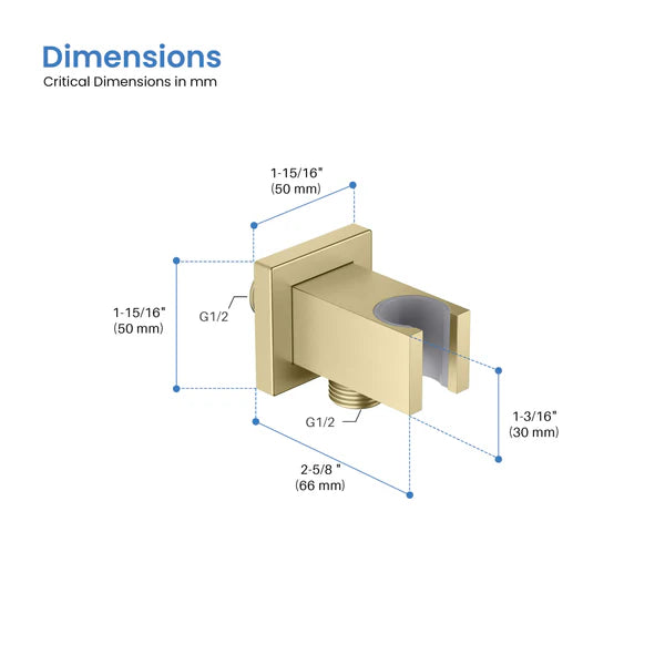 Cube Wall Mounted Handheld shower Holder - HSH103