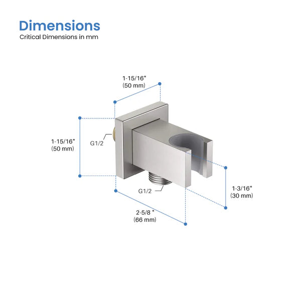 Cube Wall Mounted Handheld shower Holder - HSH103