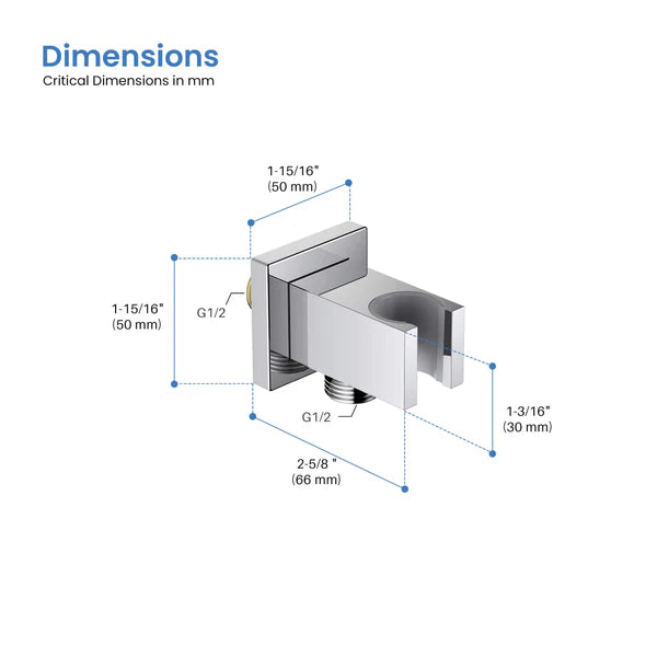Cube Wall Mounted Handheld shower Holder - HSH103