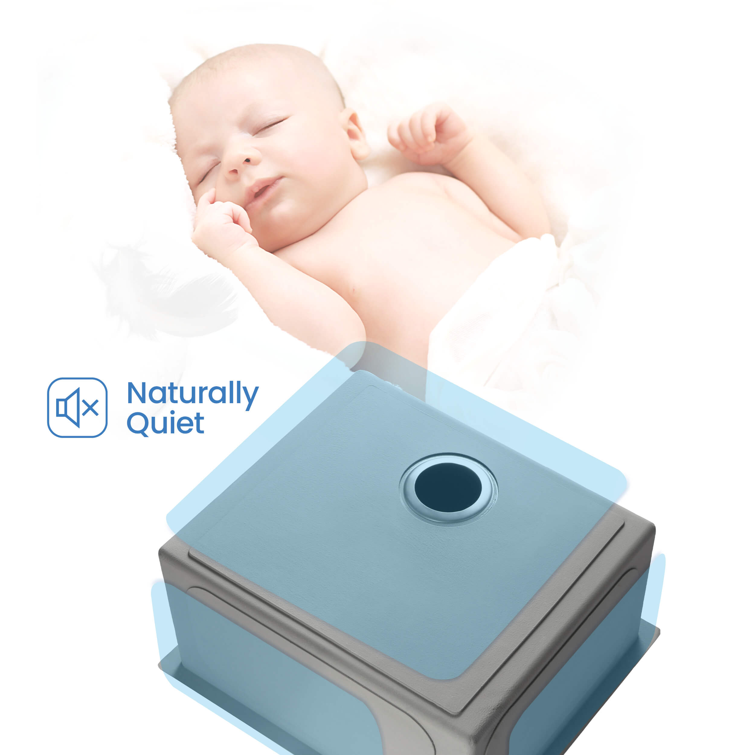 21″ Handcrafted Undermount Single Bowl 16 gauge Stainless Steel Kitchen Sink – K1-S21