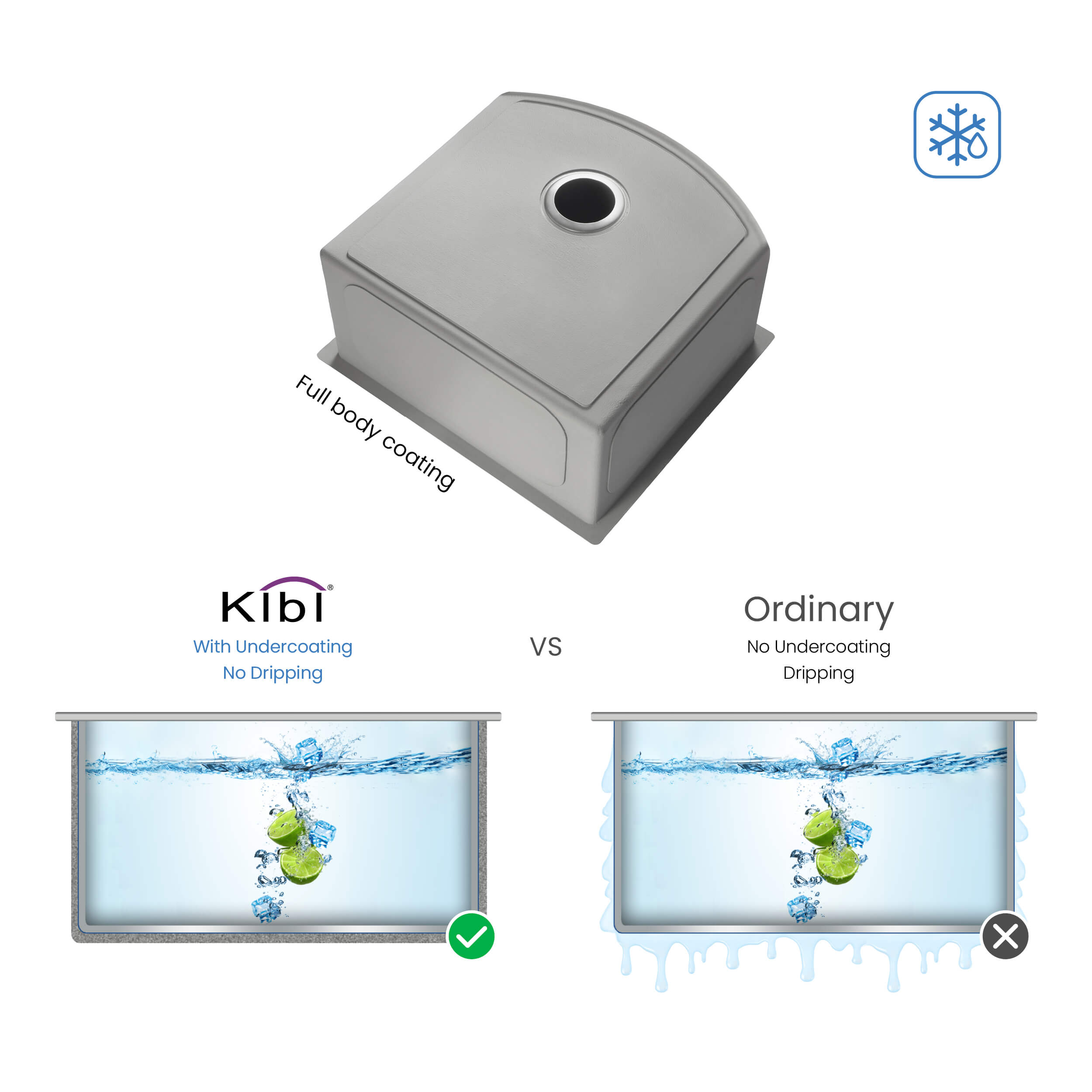 22″ Handcrafted Undermount Single Bowl 16 gauge D Shape Stainless Steel Kitchen Sink – K1-S22-D