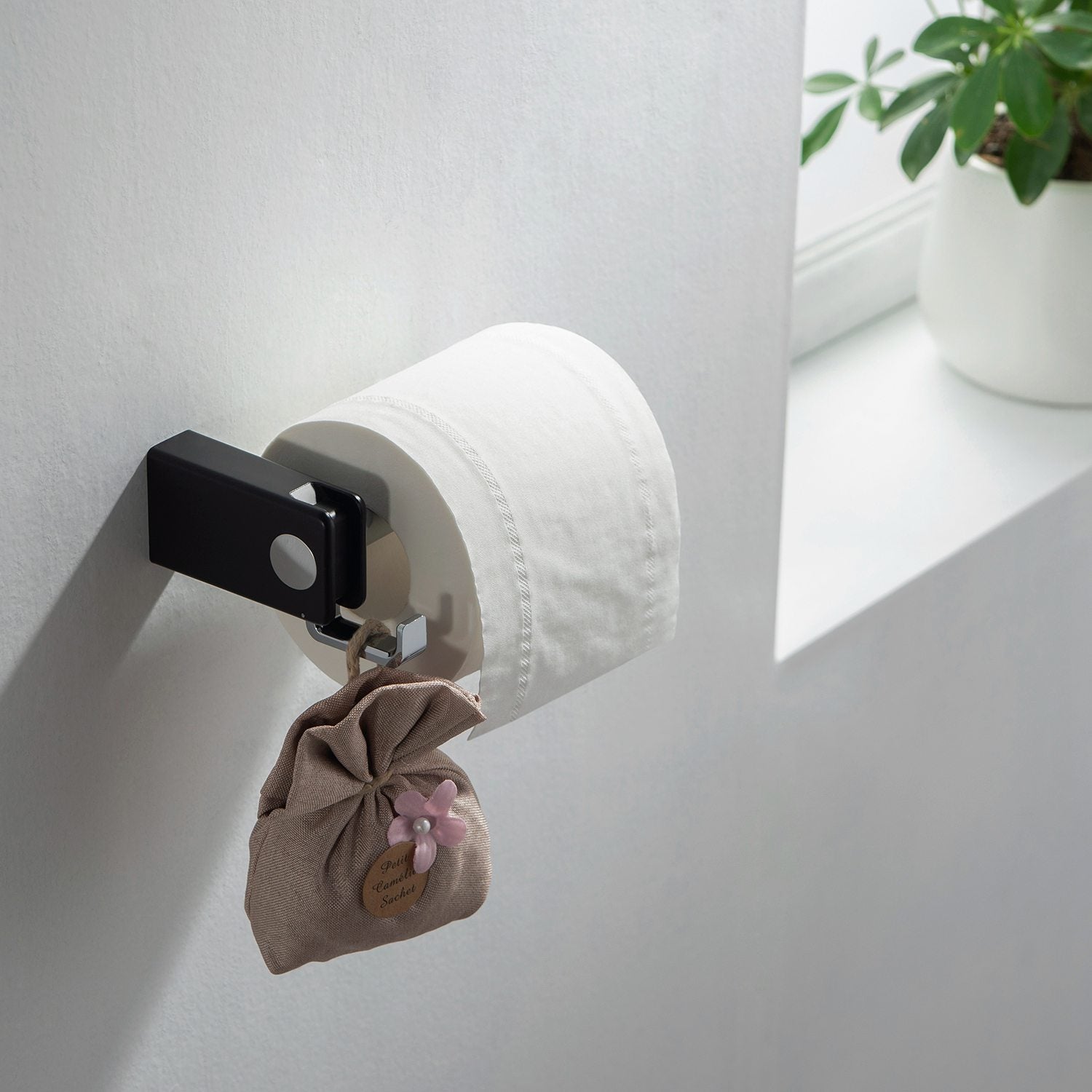 Bathroom Hardware Accessory Wall Mounted Tissue Holder includes Hook KBA1002