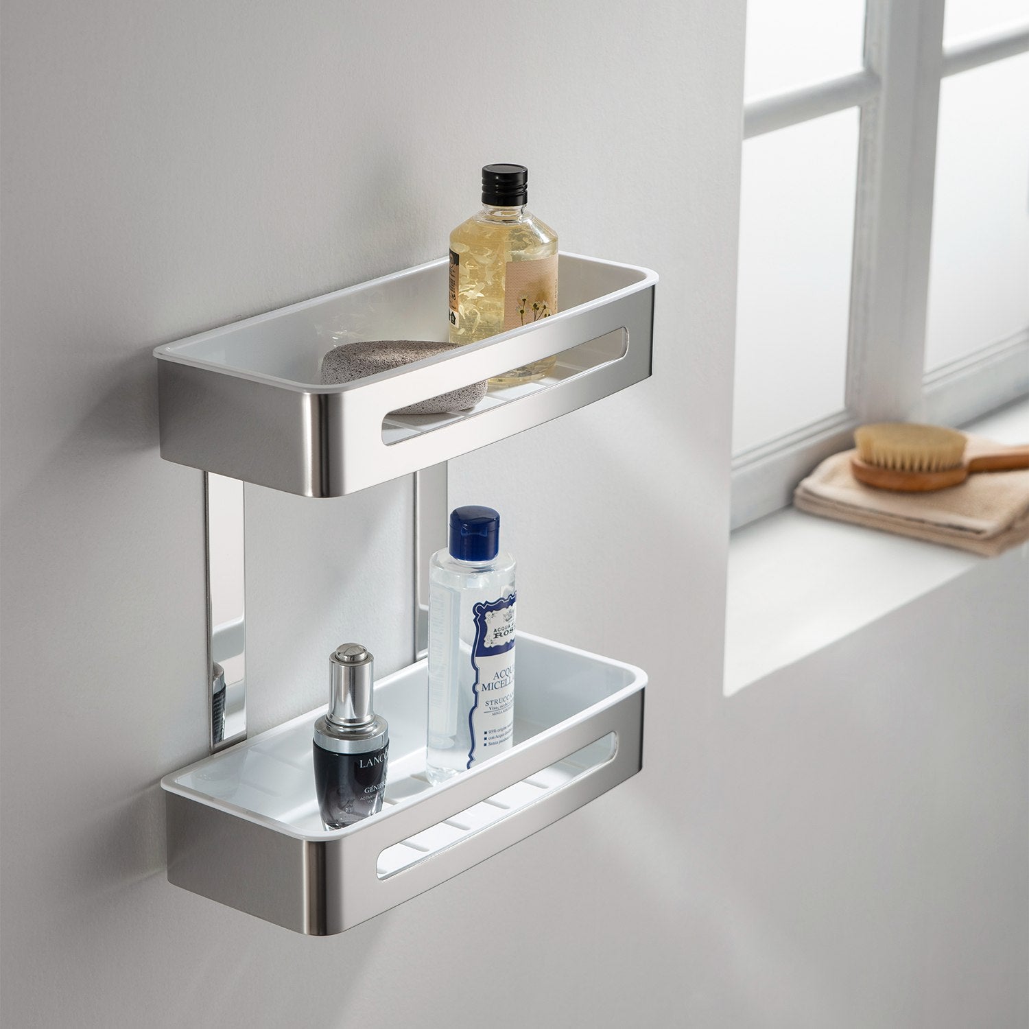 Chrome Bathroom Hardware Accessory Wall Mounted Front Basket KBA1204