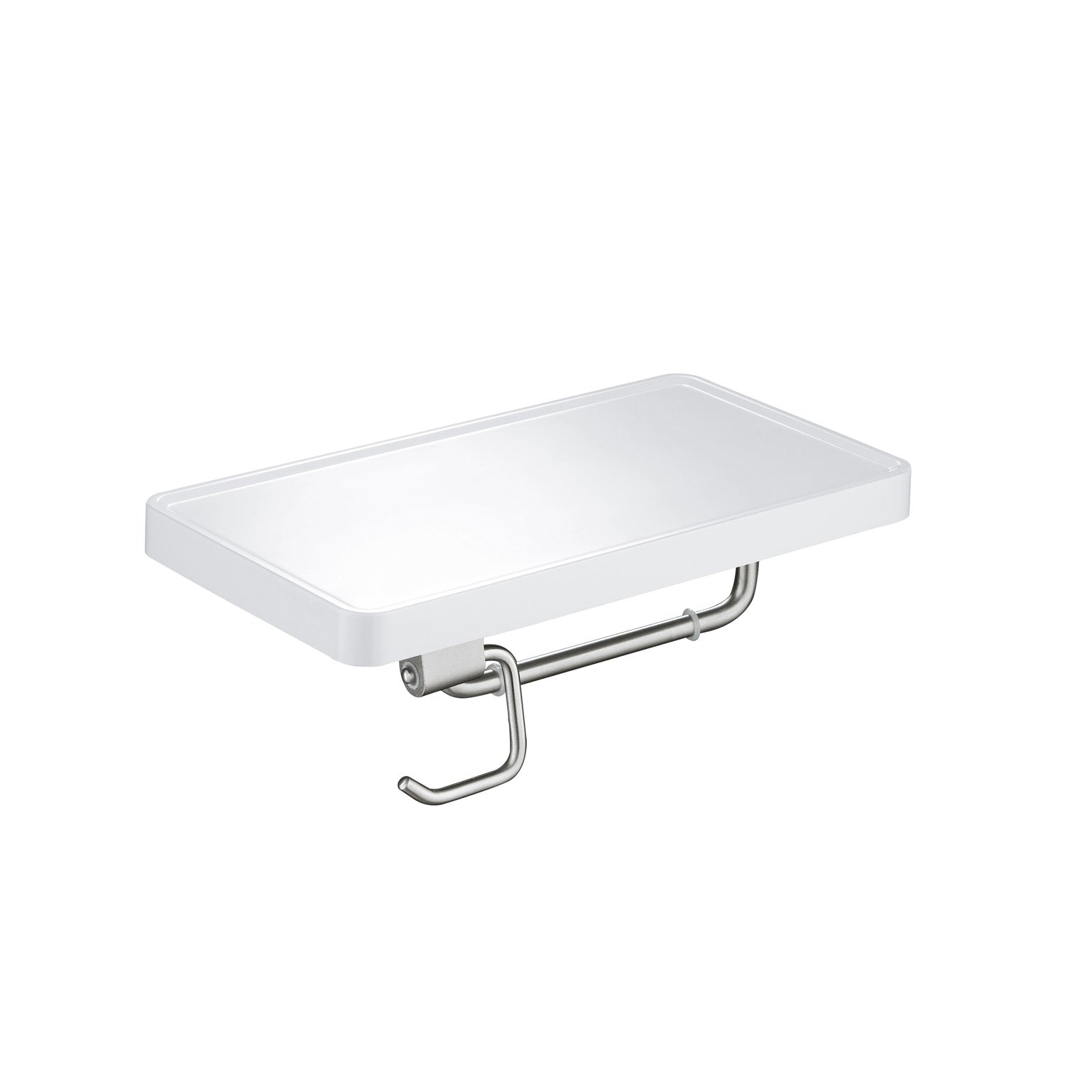 Bathroom Brusheded Nickel Hardware Accessory Wall Mounted Tissue Holder with Shelf KBA1207
