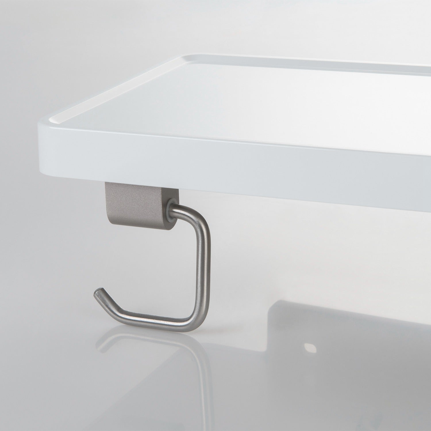 Bathroom Brusheded Nickel Hardware Accessory Wall Mounted Tissue Holder with Shelf KBA1207