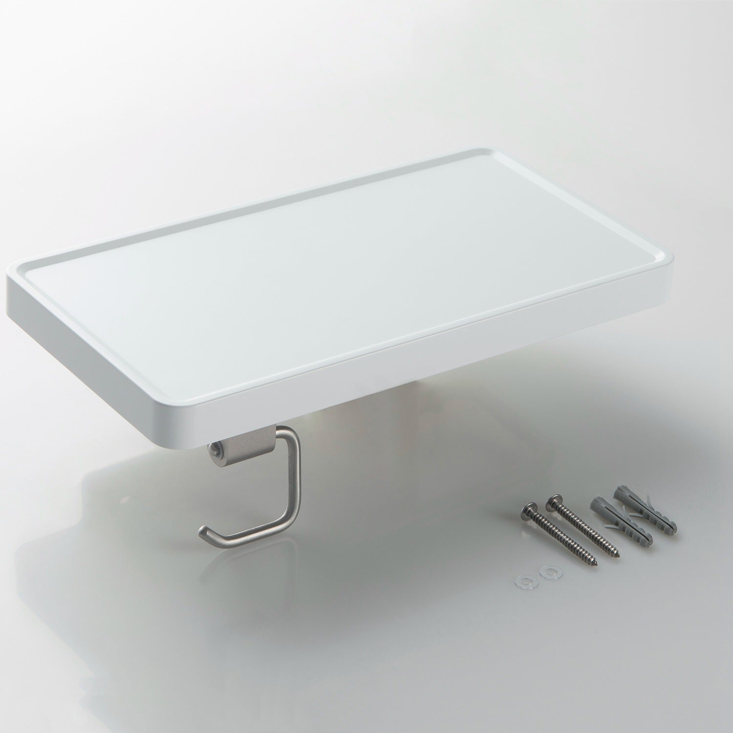 Bathroom Brusheded Nickel Hardware Accessory Wall Mounted Tissue Holder with Shelf KBA1207