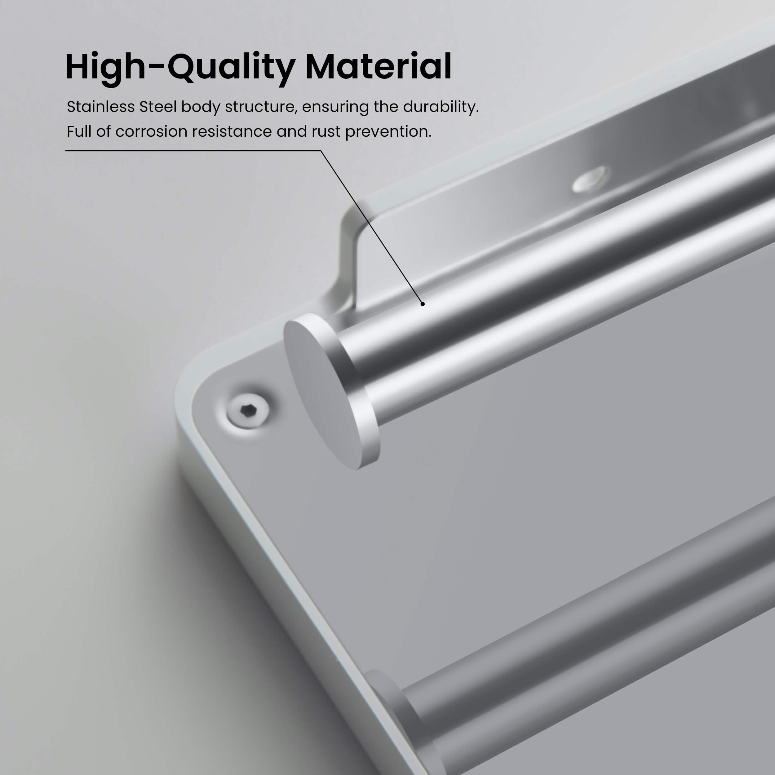 Bathroom Hardware Accessory Wall Mounted Tissue Holder with Shelf KBA1208