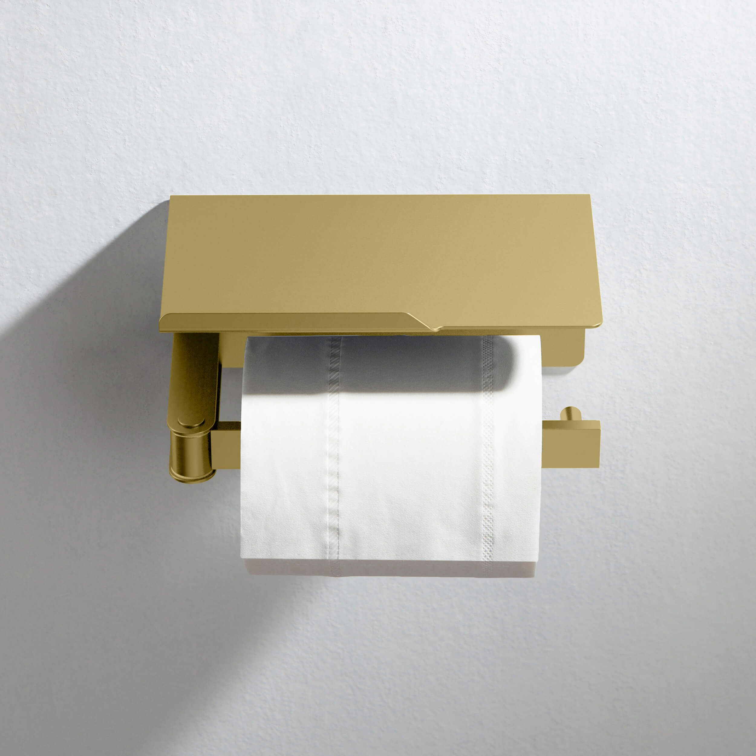 Bathroom Hardware Accessory Wall Mounted Tissue Holder includes Shelf KBA1209